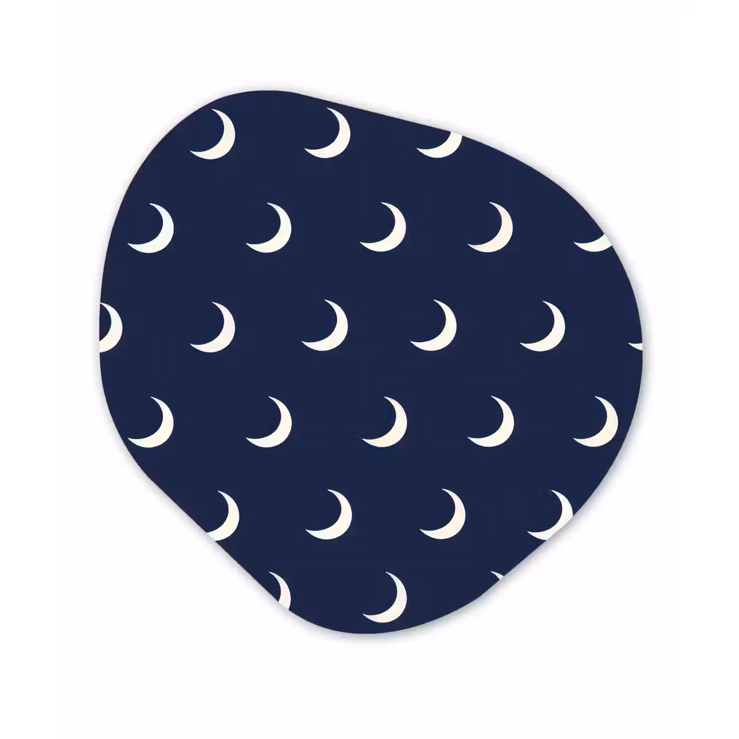 Patroon - Manen - Blauw Wandcirkel Organisch Forex 3mm klein 629 -3d