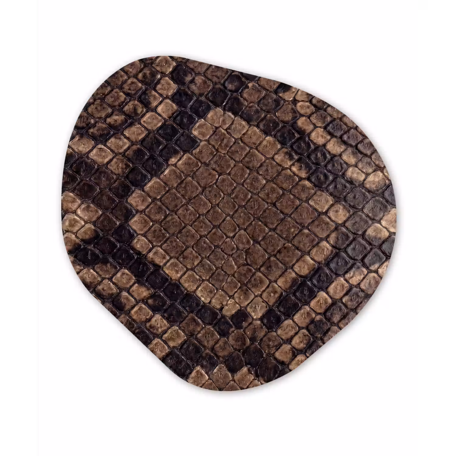 Python - Schubben - Brons Wandcirkel Organisch Forex 3mm klein -3d