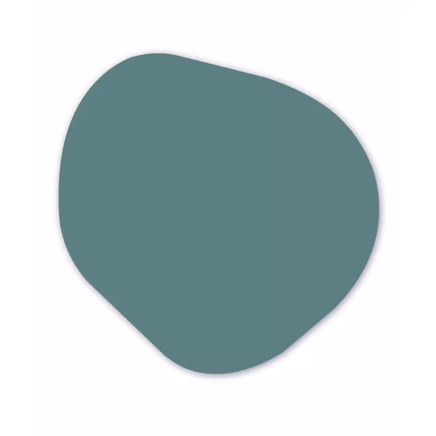 Serene - Teal - Blauw Wandcirkel Organisch Forex 3mm klein 629 -3d