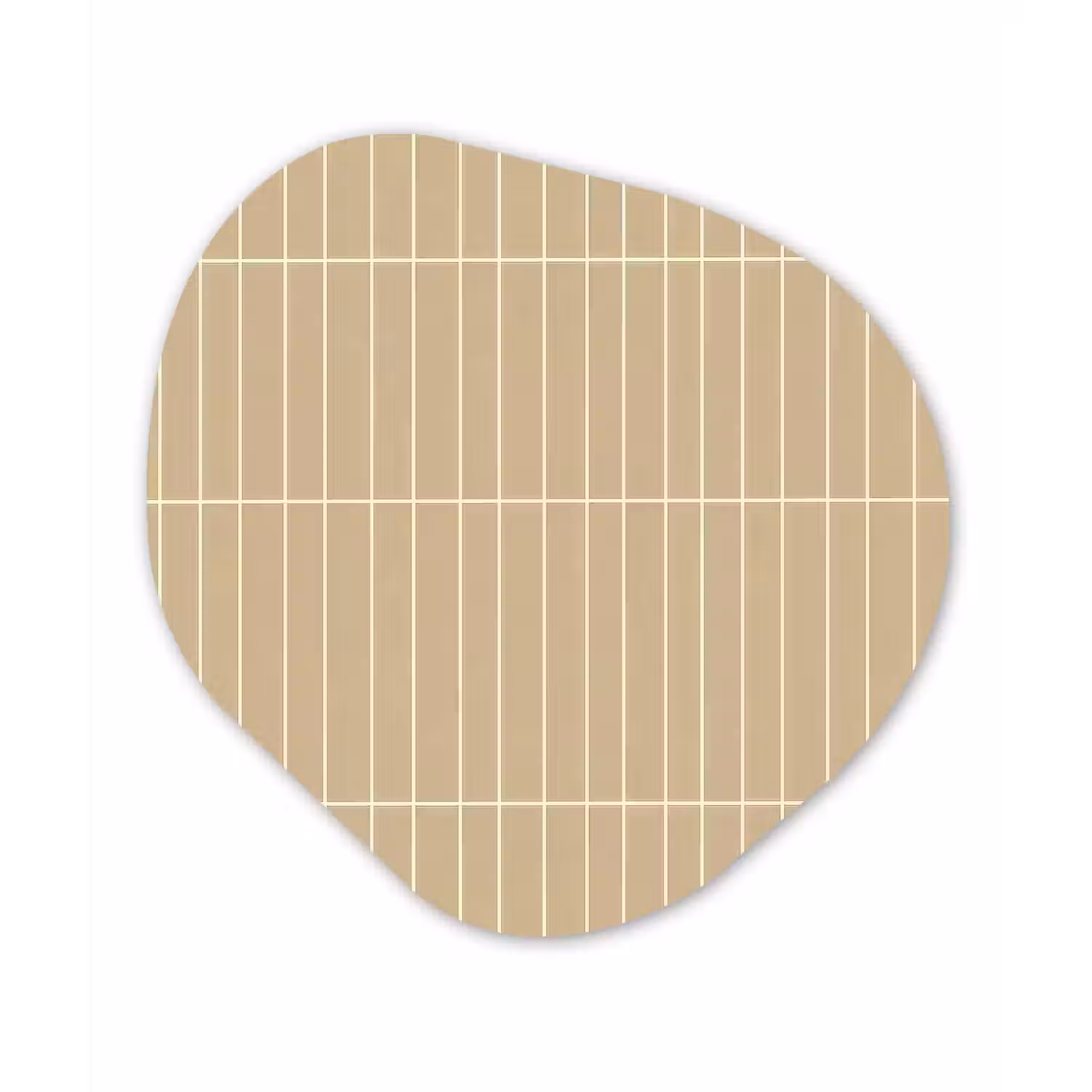 Verticaal - Wandtegel - Zand - Beige Wandcirkel Organisch Forex 3mm klein 629 -3d