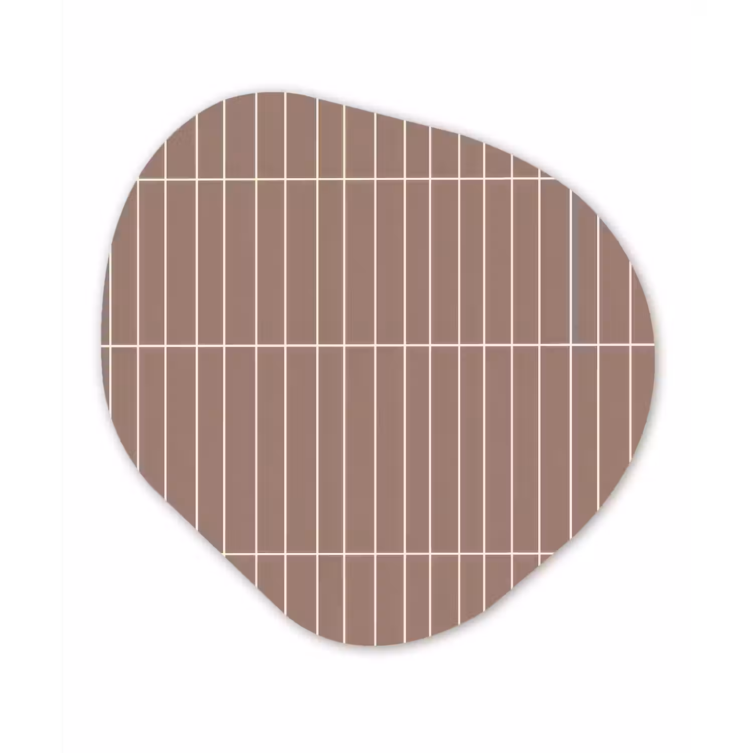Verticaal - Wandtegel - Terracotta Wandcirkel Organisch Forex 3mm klein 629 -3d