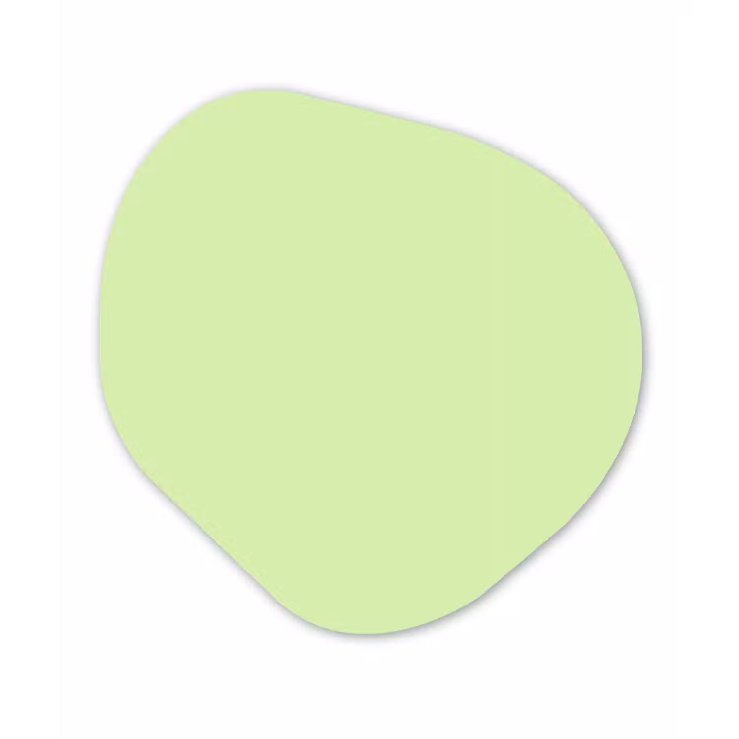 Light - Lime - Groen Wandcirkel Organisch Aluminium middel 851 -3d