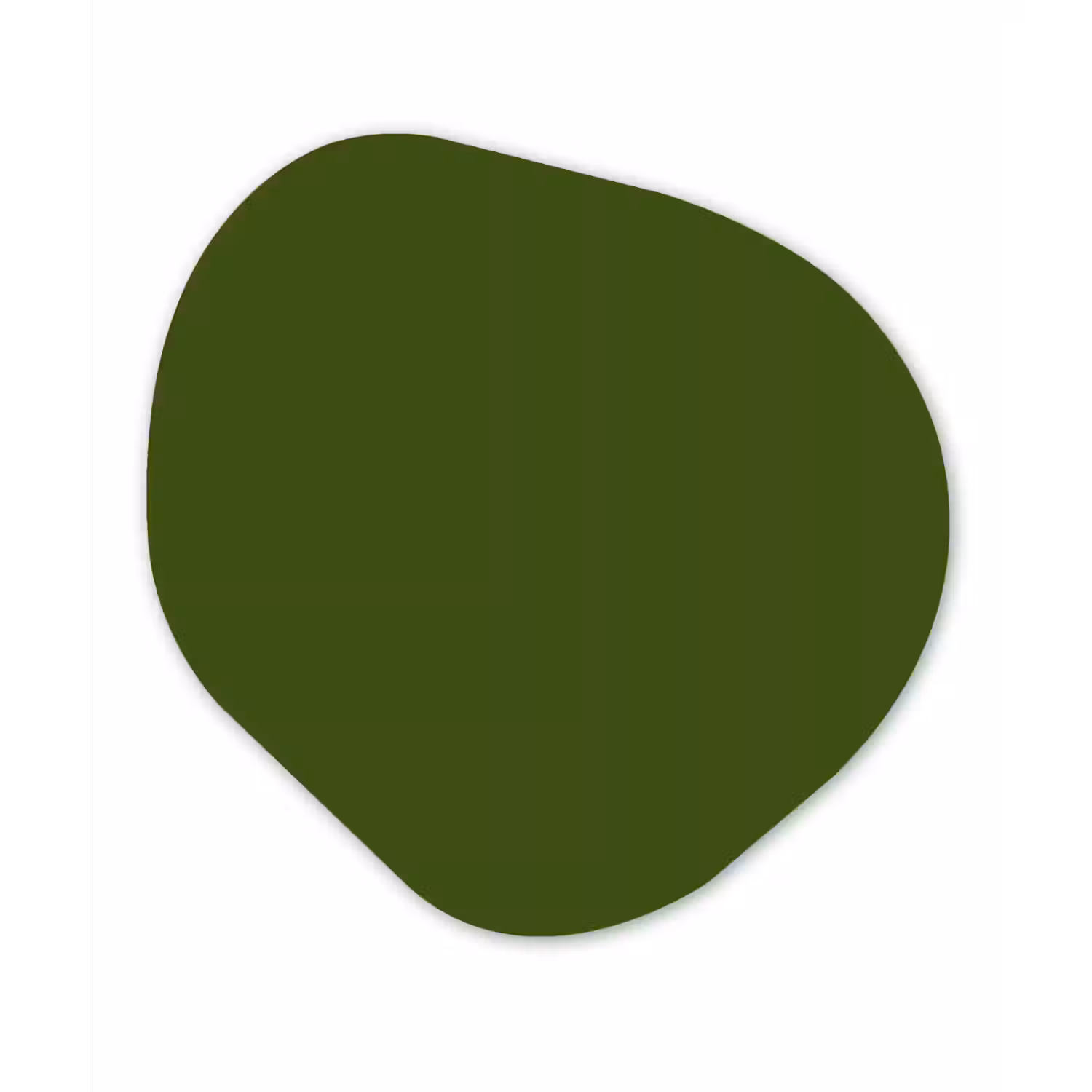 Olive - Drab - Groen Wandcirkel Organisch Aluminium middel 851 -3d