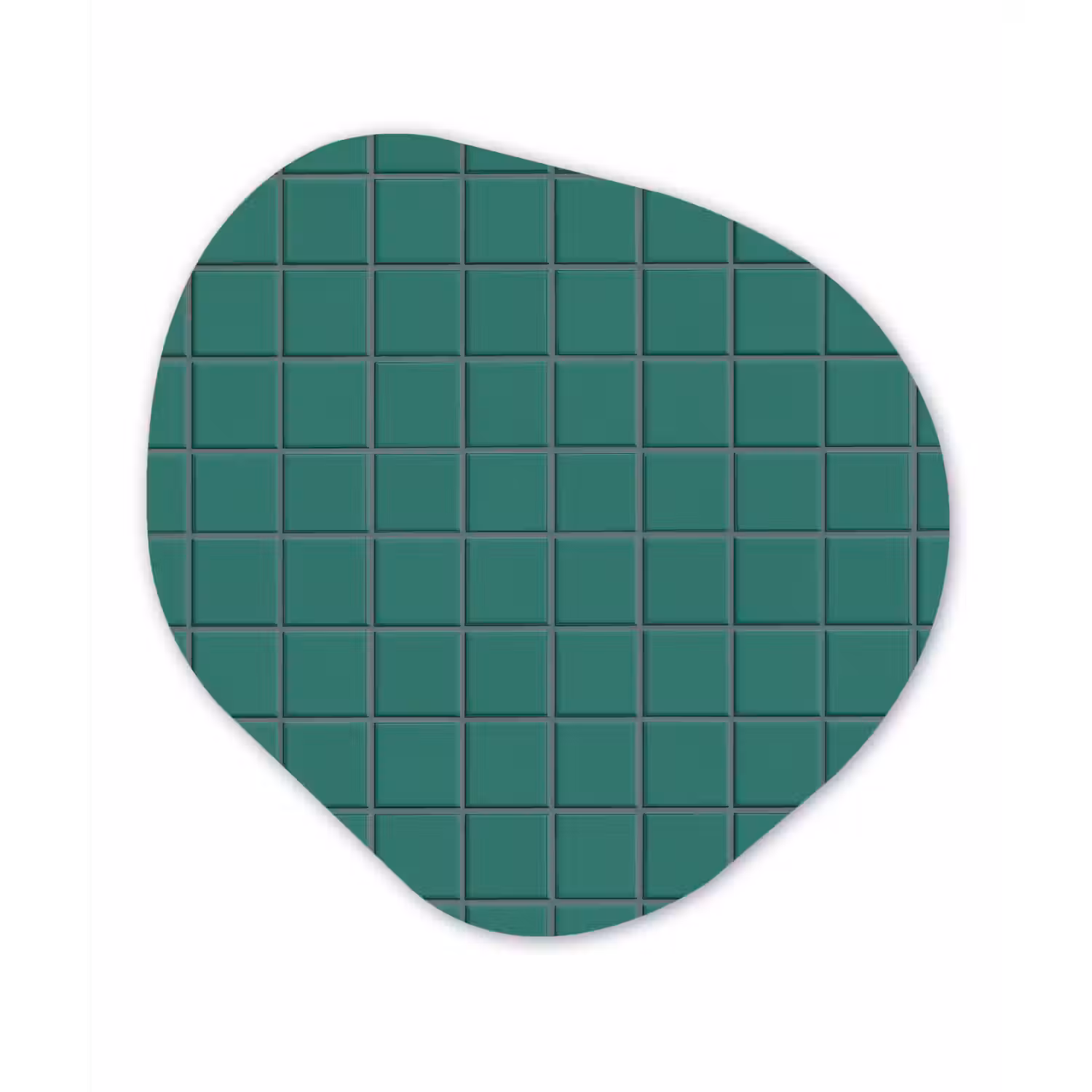 Patroon - Patroon - Smaragd Wandcirkel Organisch Aluminium middel 851 -3d