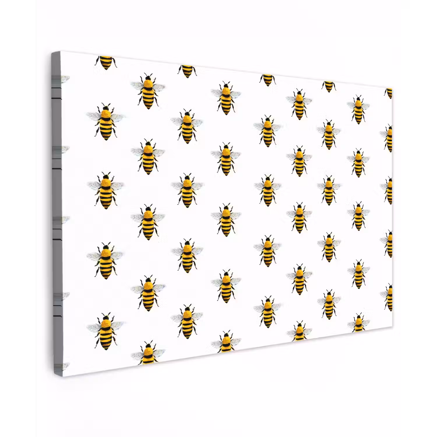 Bijen - Tijdloos - Wit Tuinposter op houten frame 2 cm dik klein 845 -3d