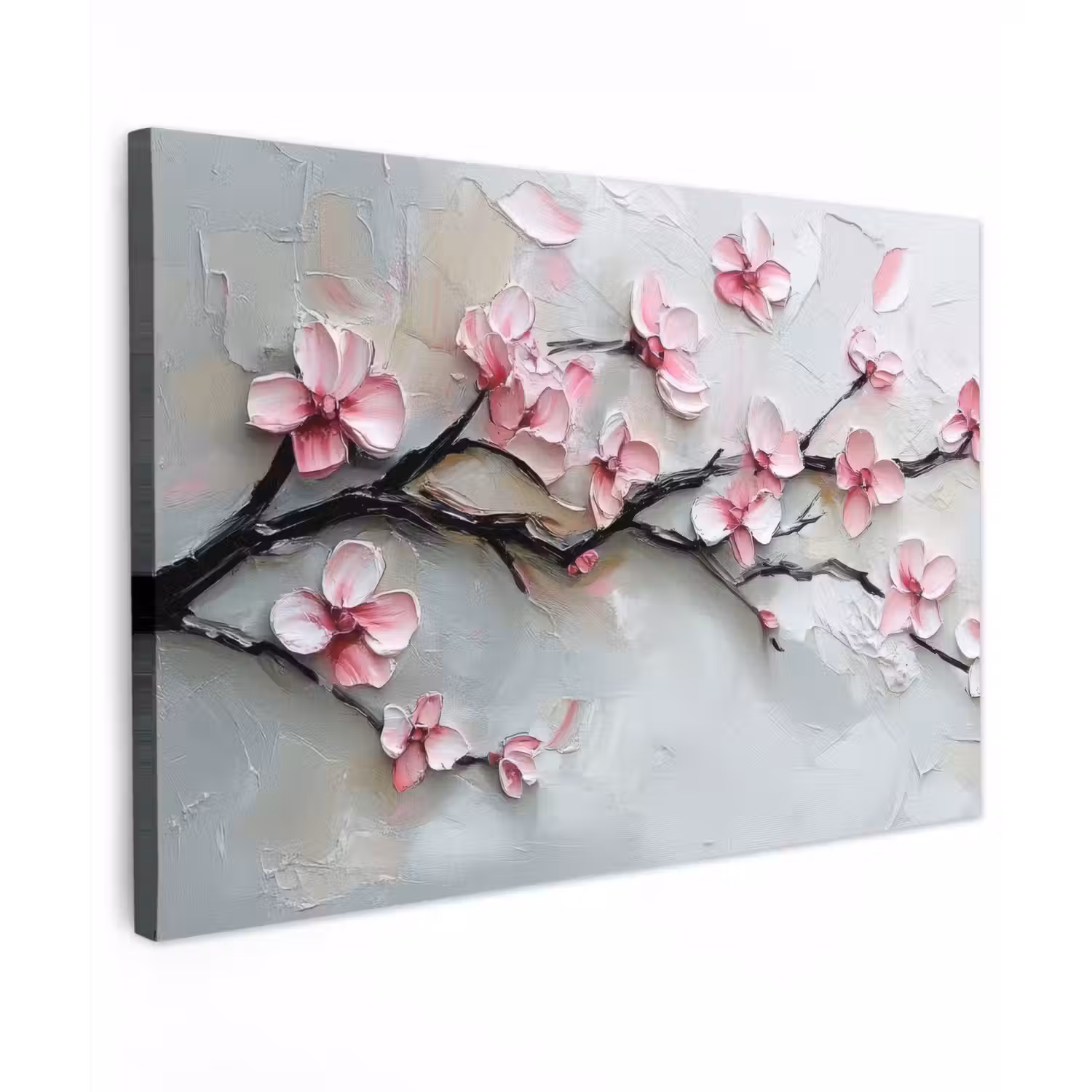 Bloesem - Kunstzinnig - Roze - Sakura Tuinposter op houten frame 2 cm dik klein -3d