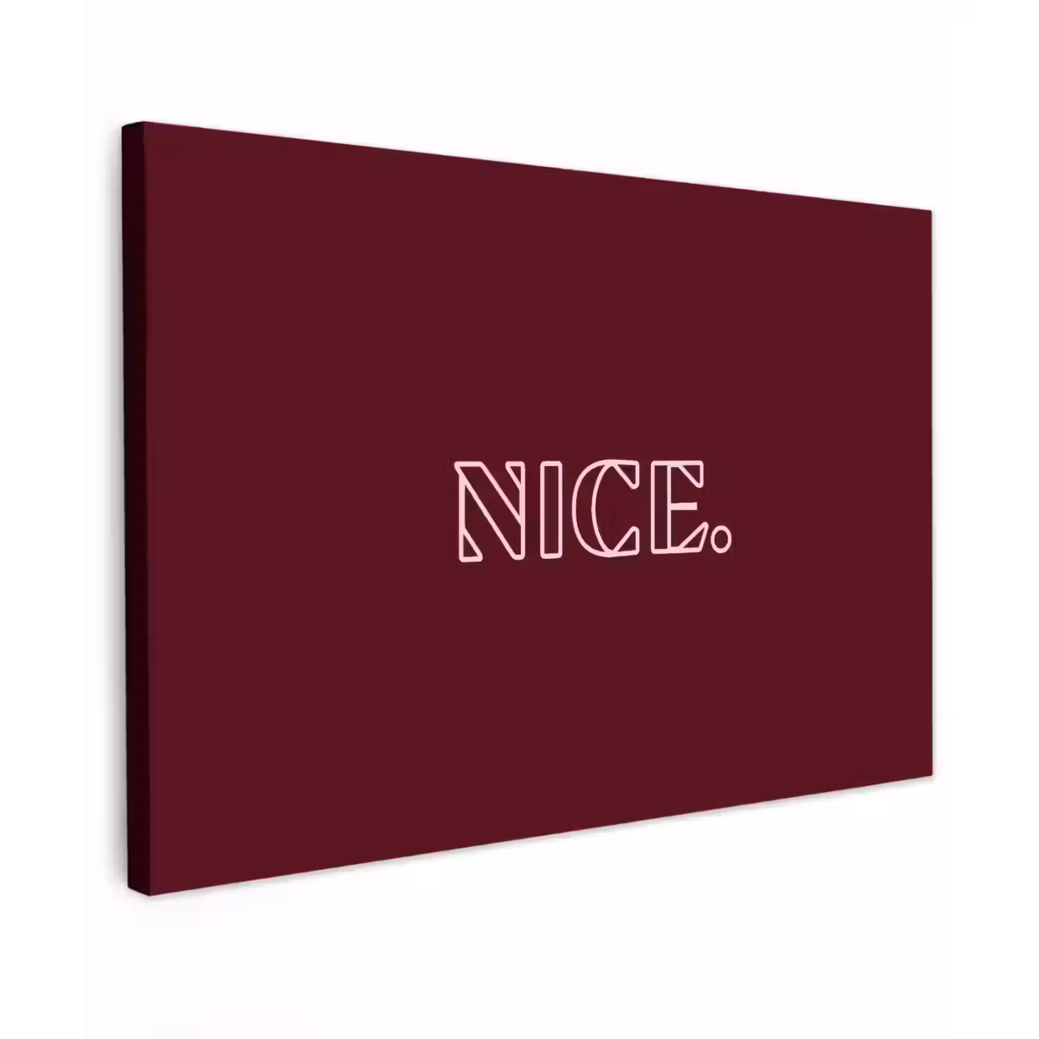 Bordeaux - Nice - minimalistisch Tuinposter op houten frame 2 cm dik klein -3d