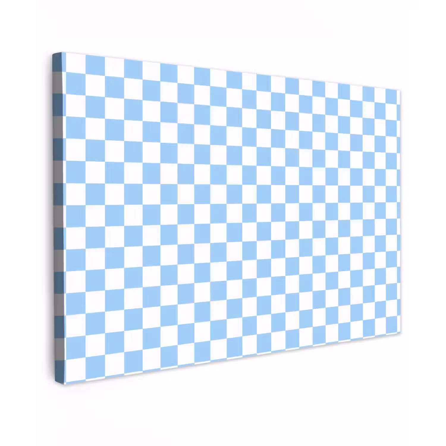 Schaakbord - Klassiek - Blauw Tuinposter op houten frame 2 cm dik klein 845 -3d