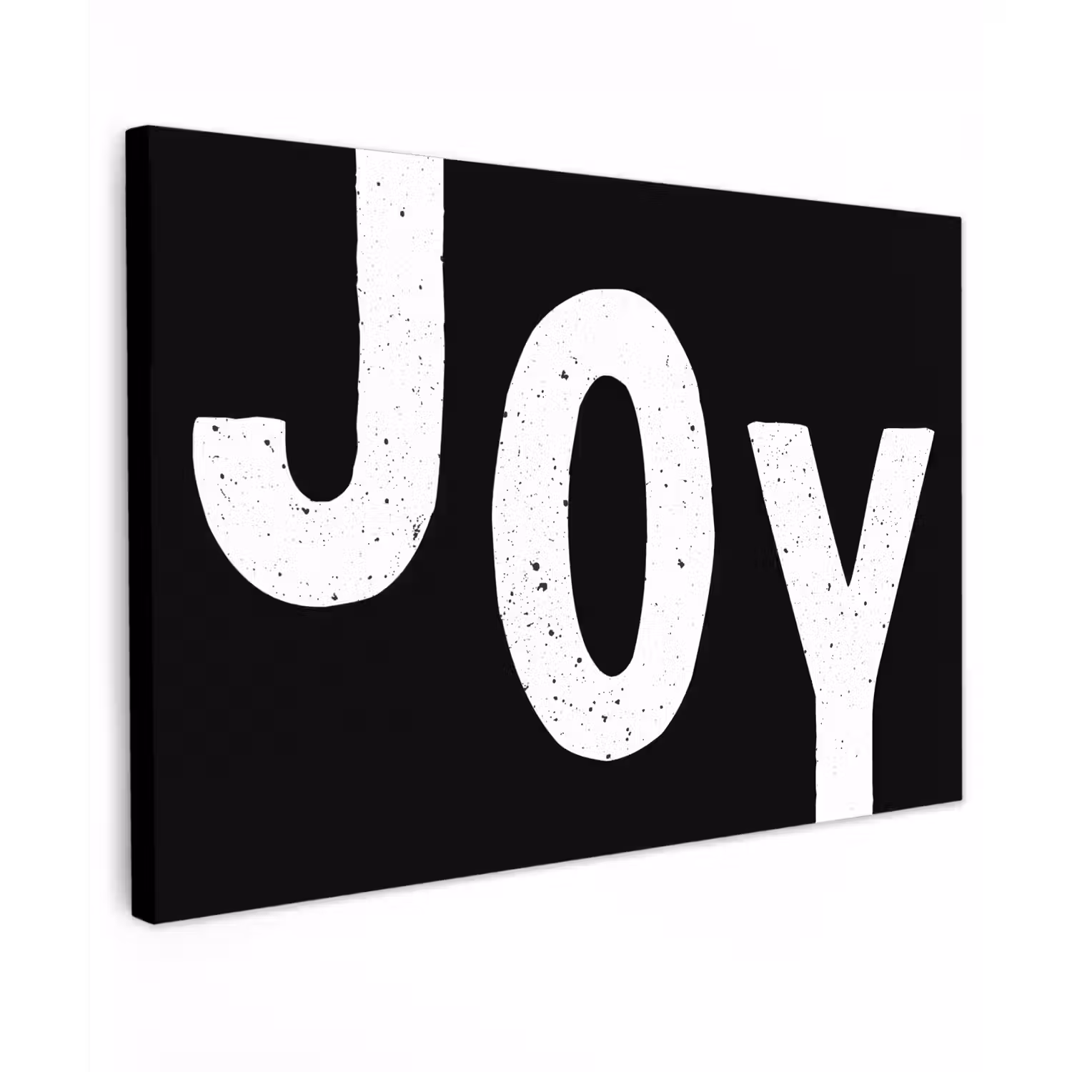 Kerstmis - Quotes - Joy - Zwart - Feest Tuinposter op houten frame 2 cm dik klein -3d