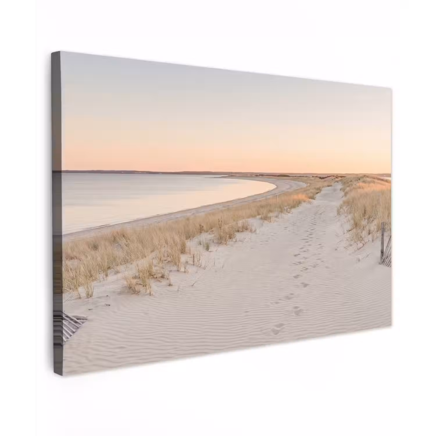 Kustlijn - Horizon - Hek Tuinposter op houten frame 2 cm dik klein -3d