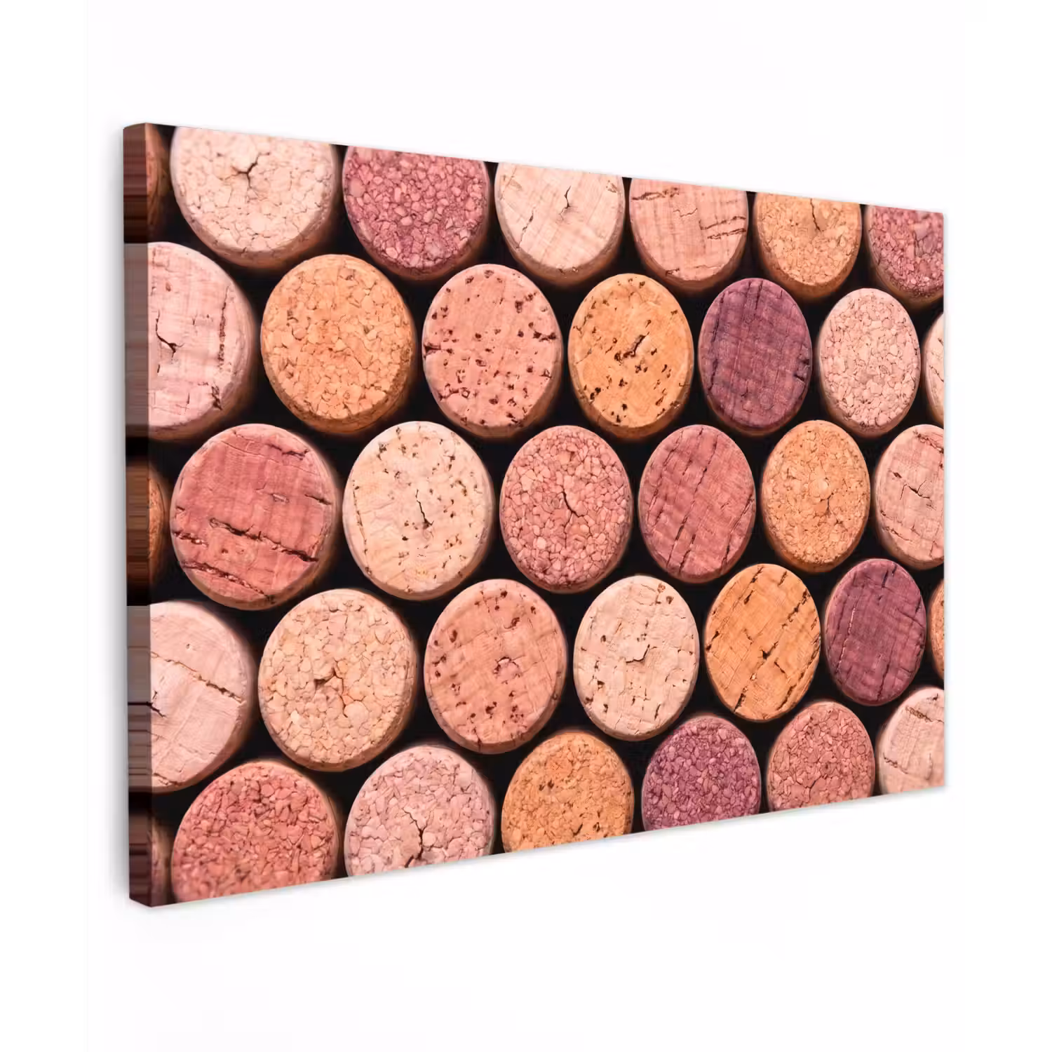 Kurk - Patroon - Abstract - Modern - Rood Tuinposter op houten frame 2 cm dik klein -3d