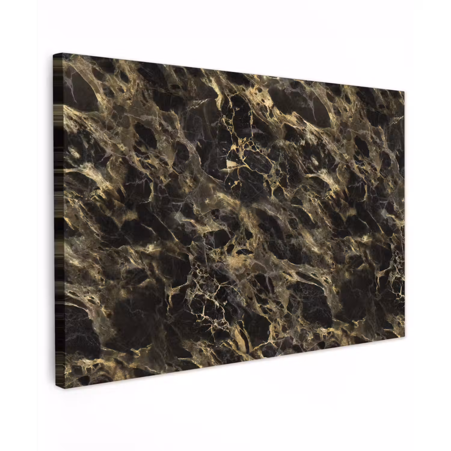 Kristal - Goud - Zwart - Marmer Tuinposter op houten frame 2 cm dik klein 845 -3d