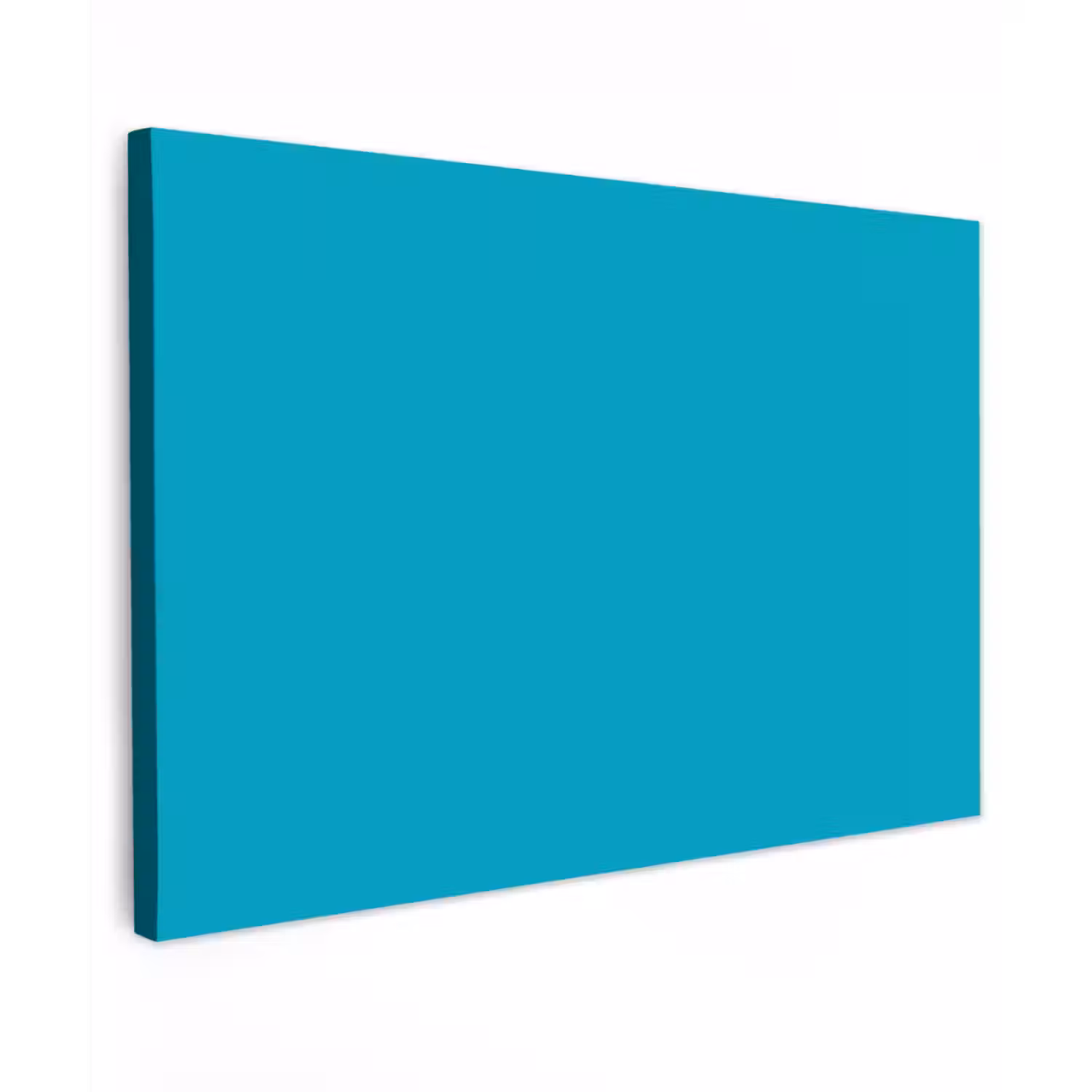 Deep - Turquoise - Turkoois Tuinposter op houten frame 2 cm dik klein 845 -3d