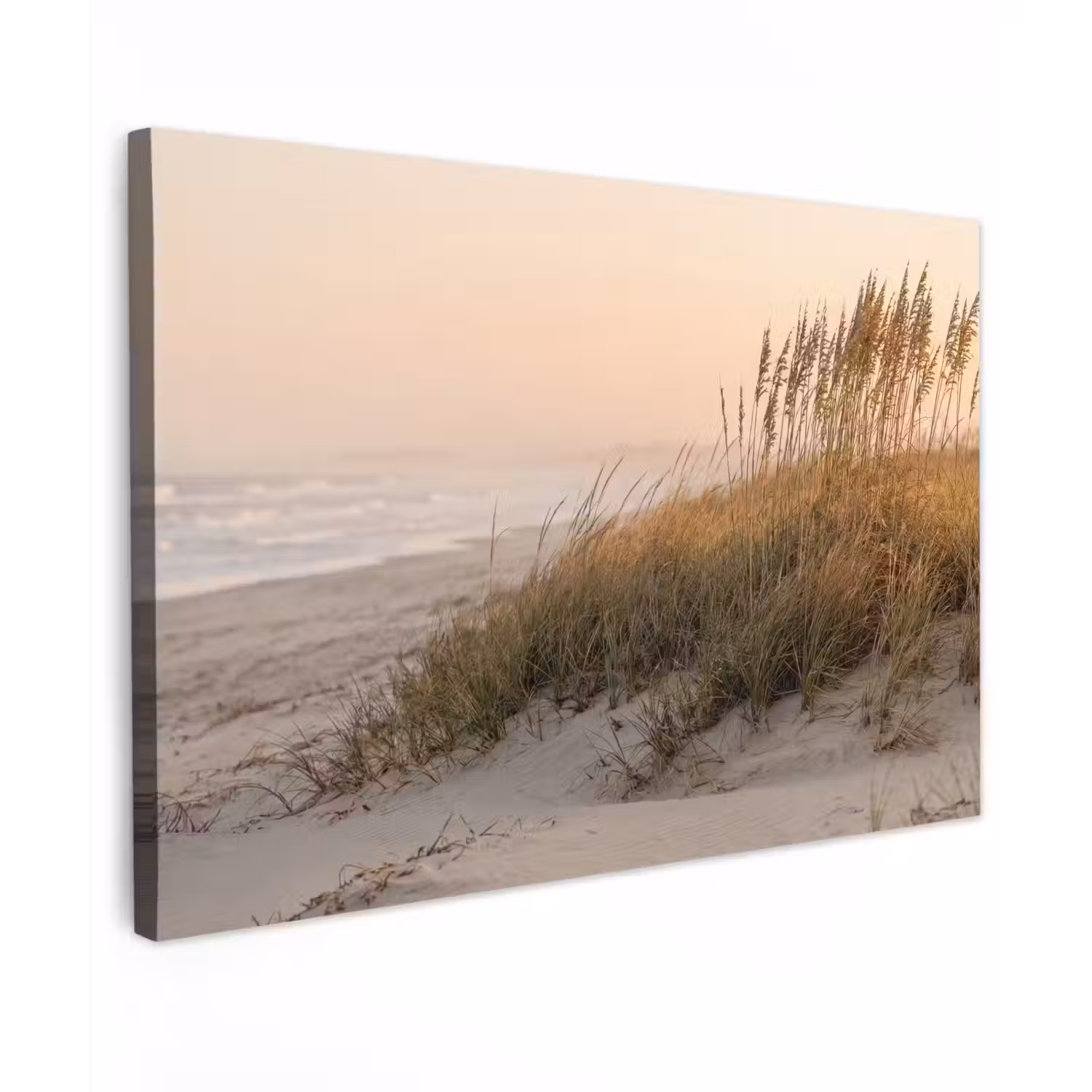 Duinlandschap - Zonsondergang - Strand Tuinposter op houten frame 2 cm dik klein -3d