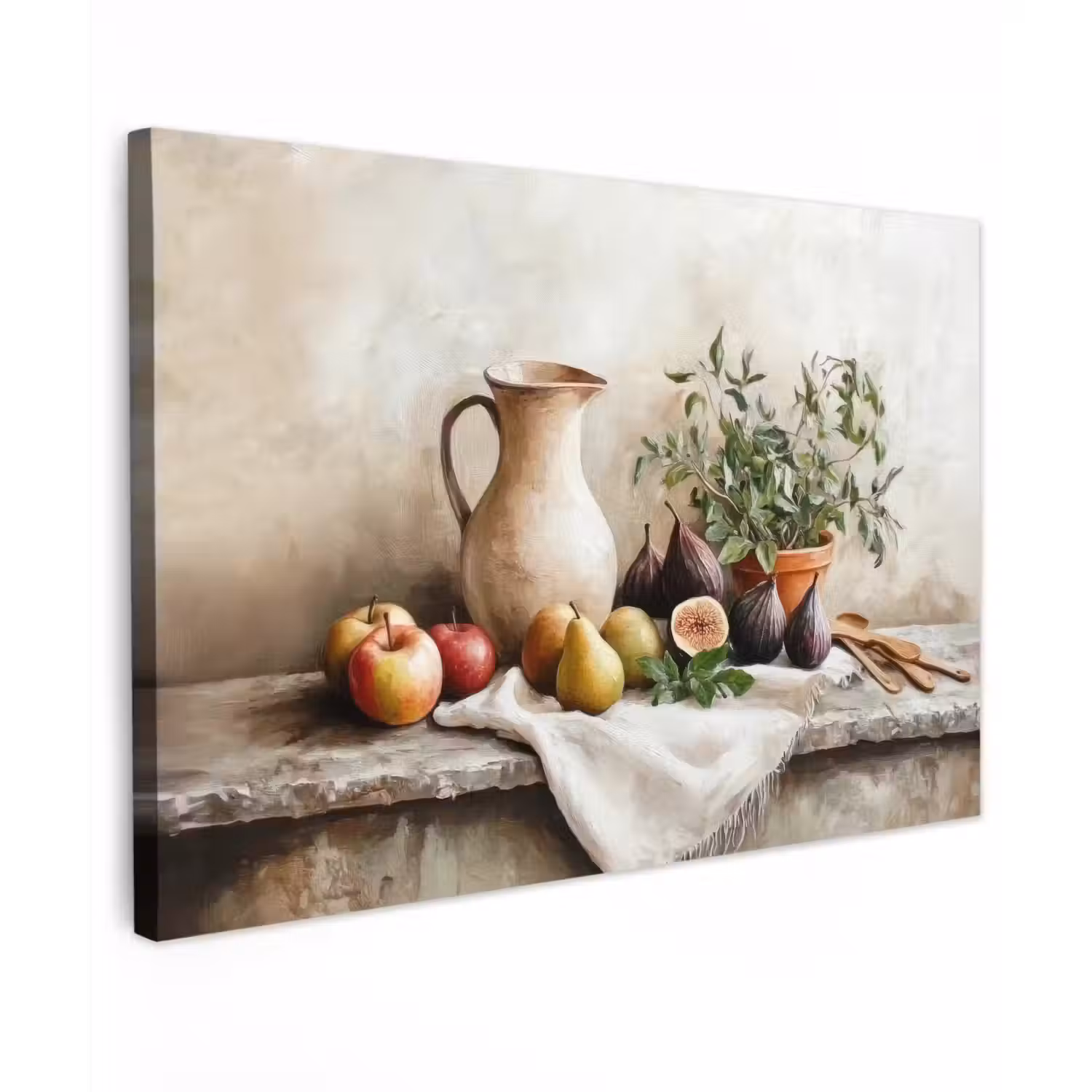 Fruit - Kruiden - Landelijk Tuinposter op houten frame 2 cm dik klein -3d