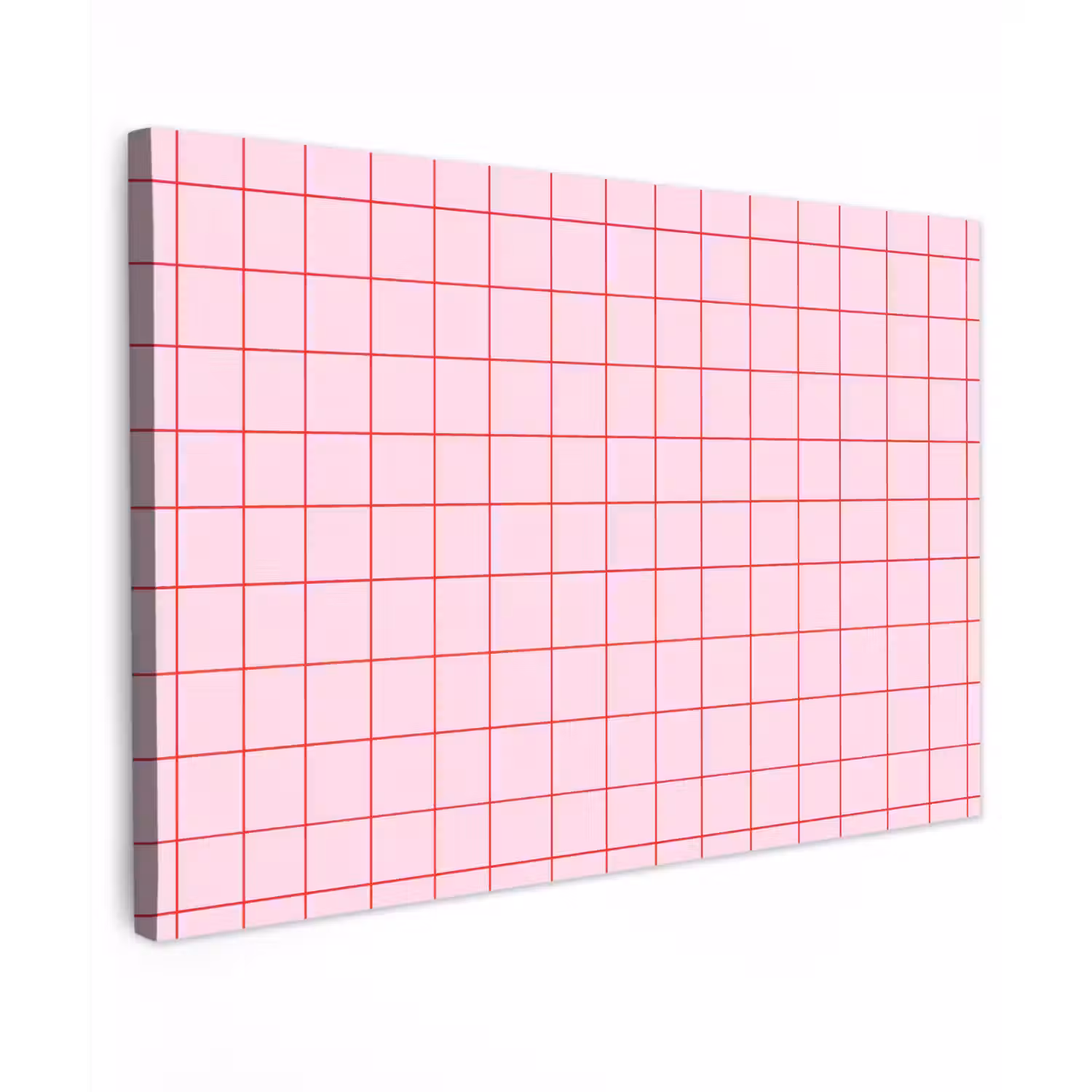 Raster - Patroon - Roze Tuinposter op houten frame 2 cm dik klein 845 -3d