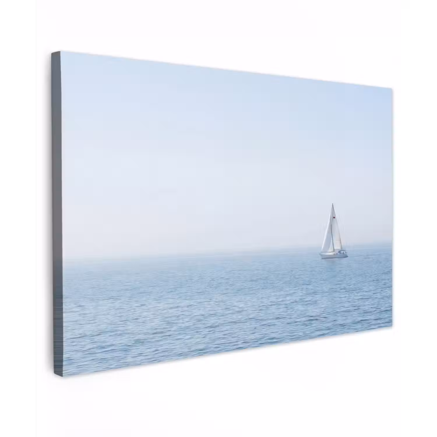 Horizon - Zeilboot - Zee Tuinposter op houten frame 2 cm dik klein -3d