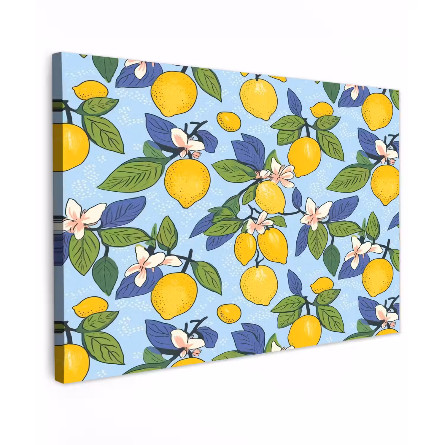 Illustratie - Citroen - Patroon Tuinposter op houten frame 2 cm dik klein 845 -3d