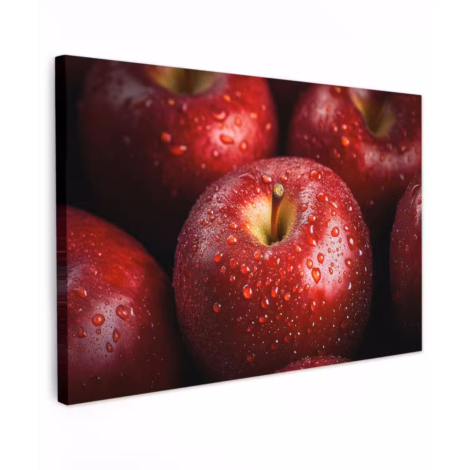 Rood - Appels - Fruit Tuinposter op houten frame 2 cm dik klein -3d