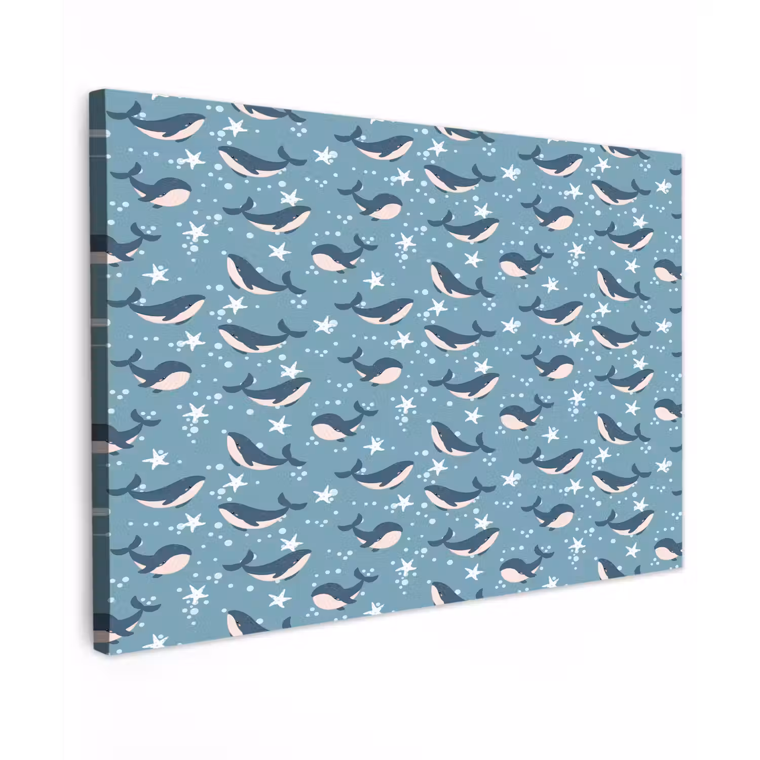 Klein - Oceaan - Walvis - Zeester Tuinposter op houten frame 2 cm dik klein 845 -3d