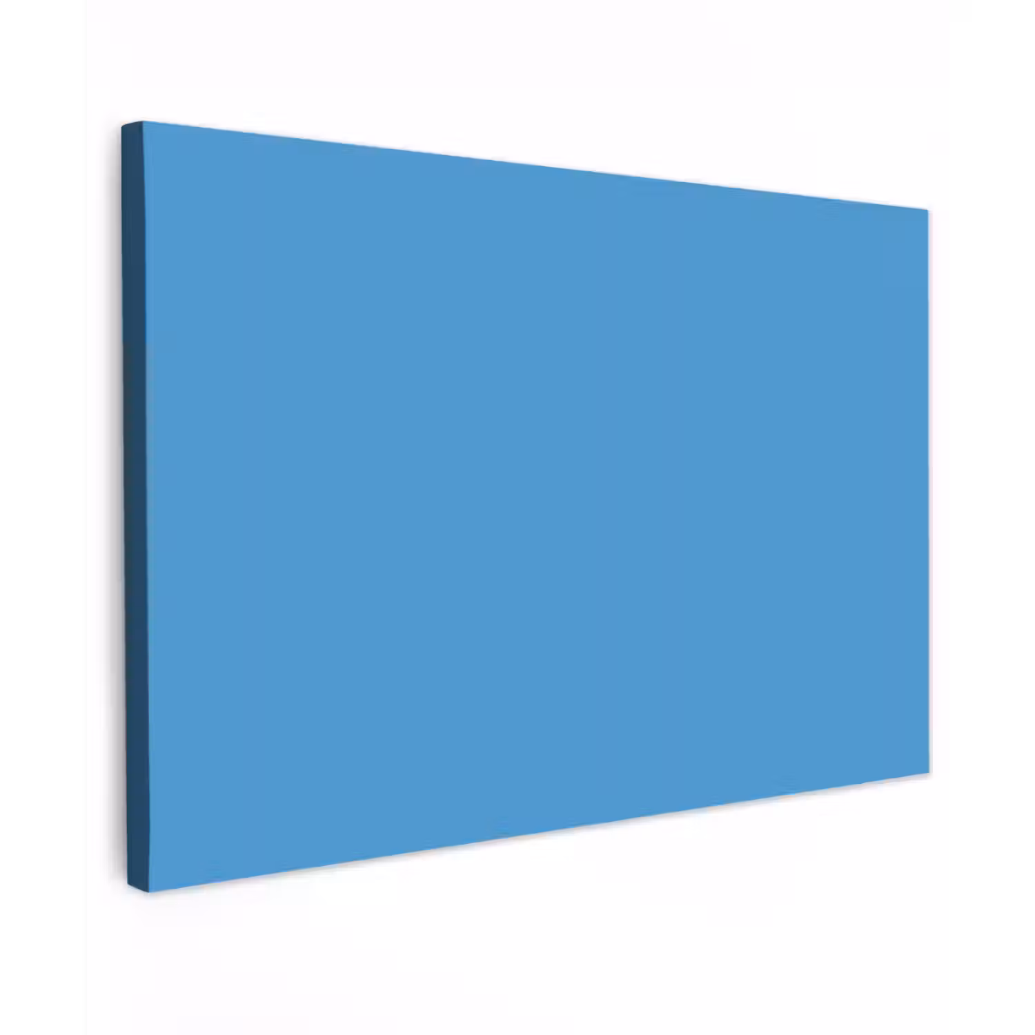 Steel - Blue - Blauw Tuinposter op houten frame 2 cm dik klein 845 -3d