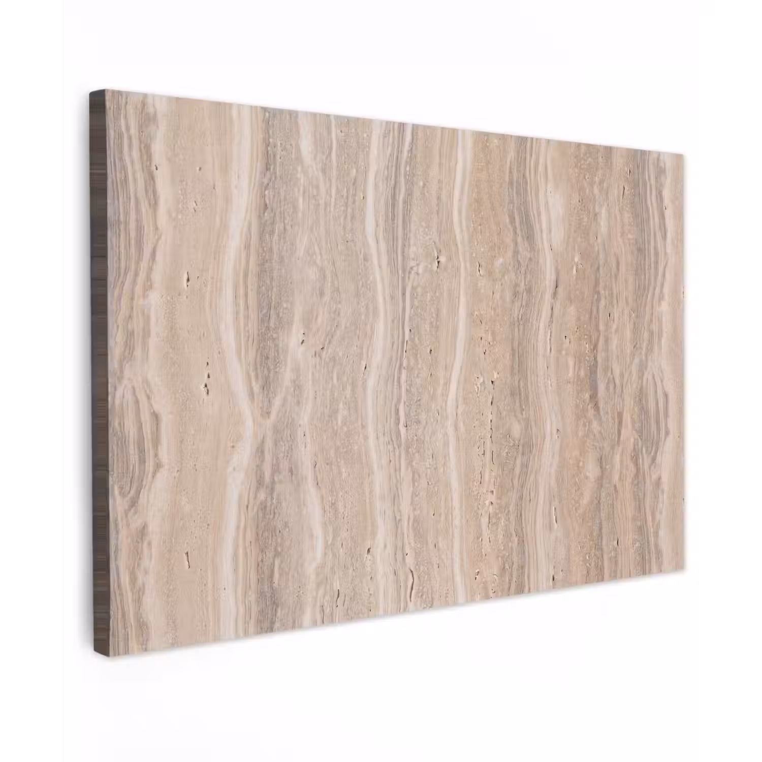 Steen - Patroon - Textuur - Natuurlijk - Beige Tuinposter op houten frame 2 cm dik klein -3d