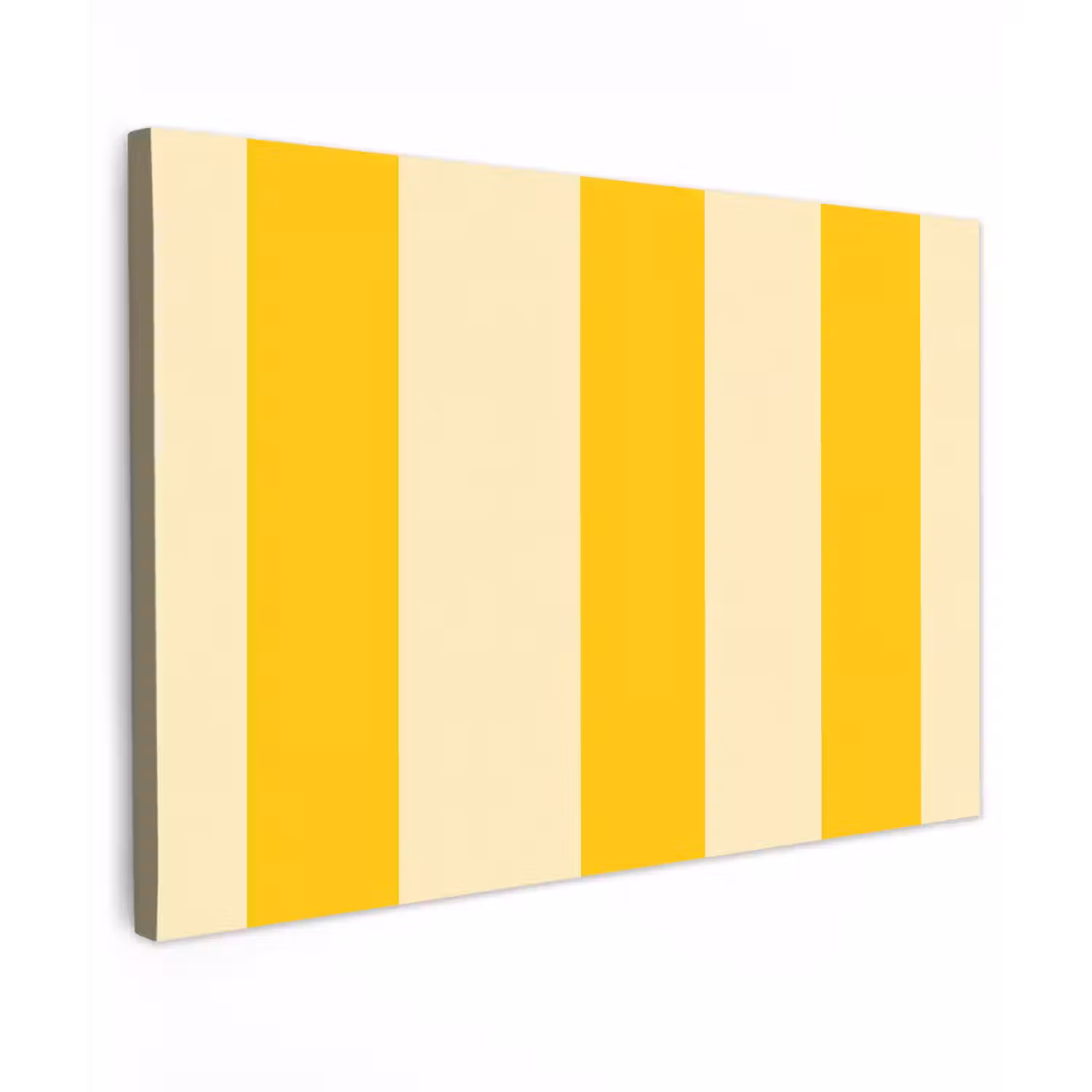 Strepen - Klassiek - Geel Tuinposter op houten frame 2 cm dik klein 845 -3d
