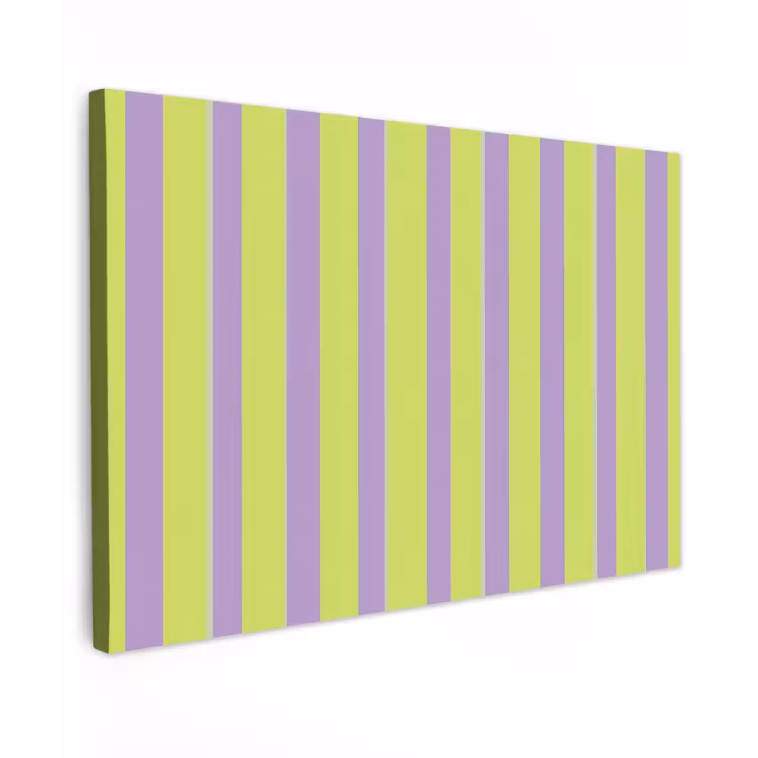 Strepen - Patroon - Groen Tuinposter op houten frame 2 cm dik klein 845 -3d