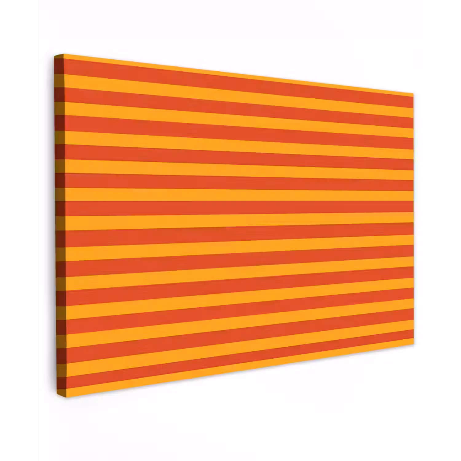 Strepen - Patroon - Oranje Tuinposter op houten frame 2 cm dik klein 845 -3d