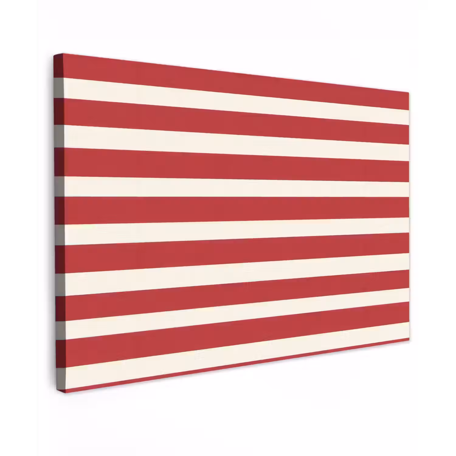 Strepen - Patroon - Rood Tuinposter op houten frame 2 cm dik klein 845 -3d