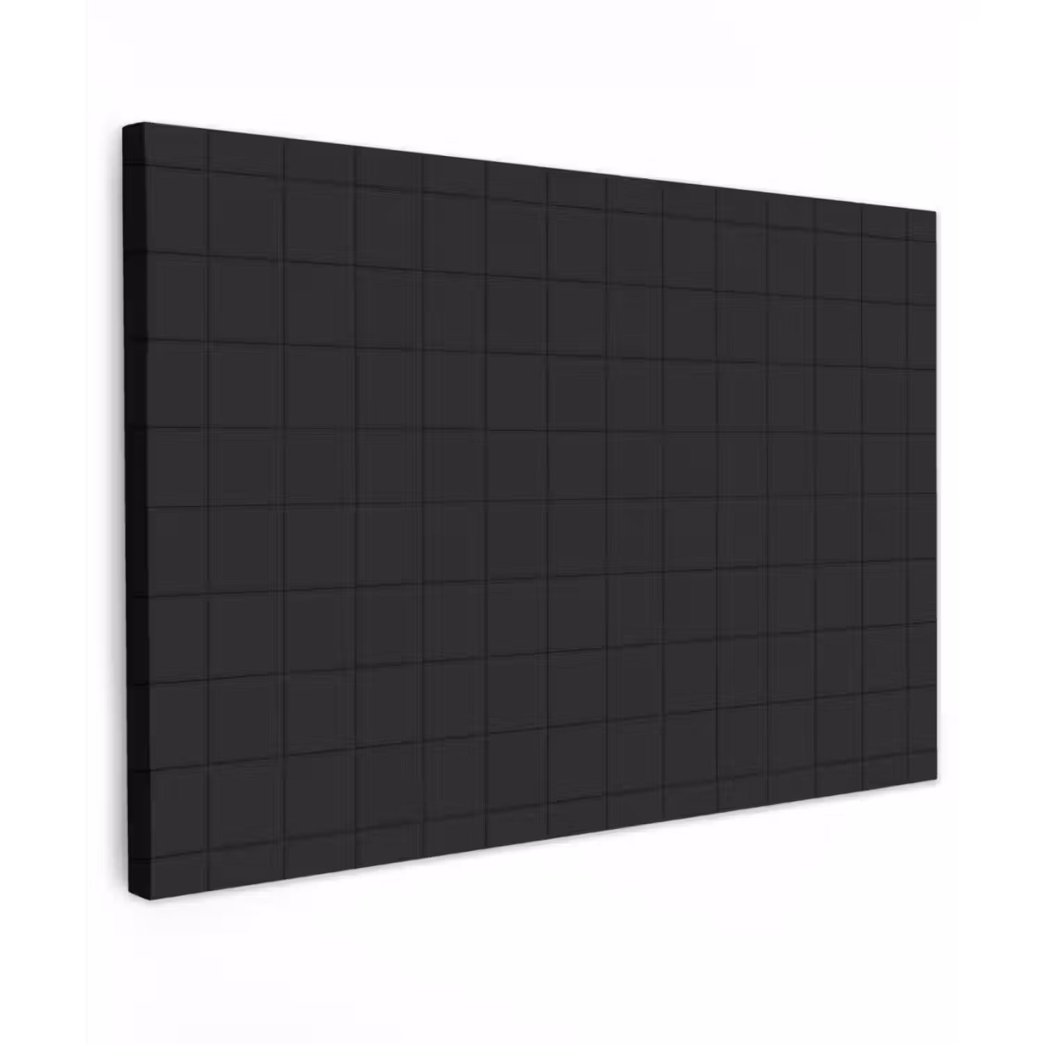 Tegels - Patroon - Mat - Zwart Tuinposter op houten frame 2 cm dik klein 845 -3d