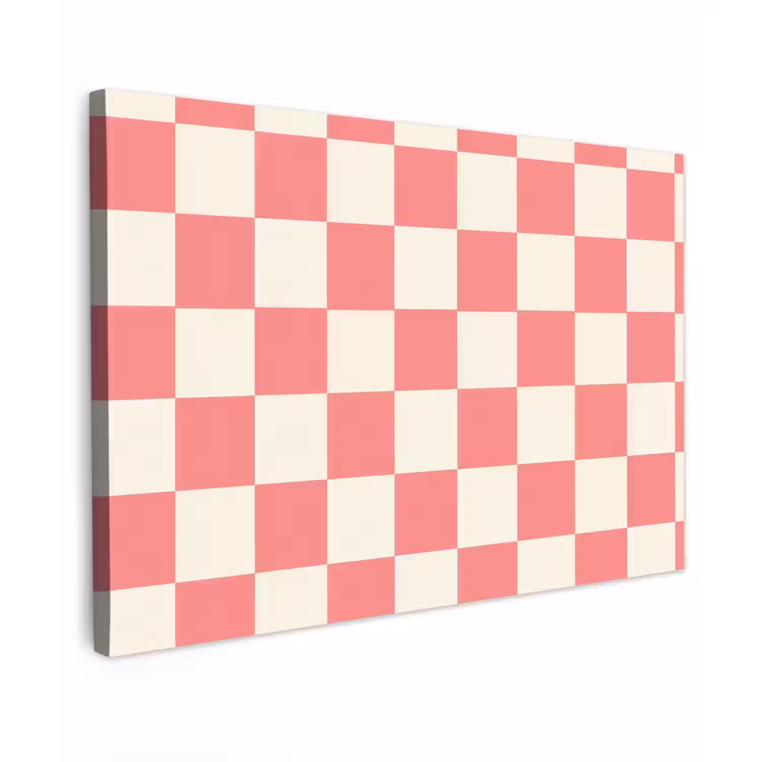 Traditioneel - Patroon - Roze Tuinposter op houten frame 2 cm dik klein 845 -3d