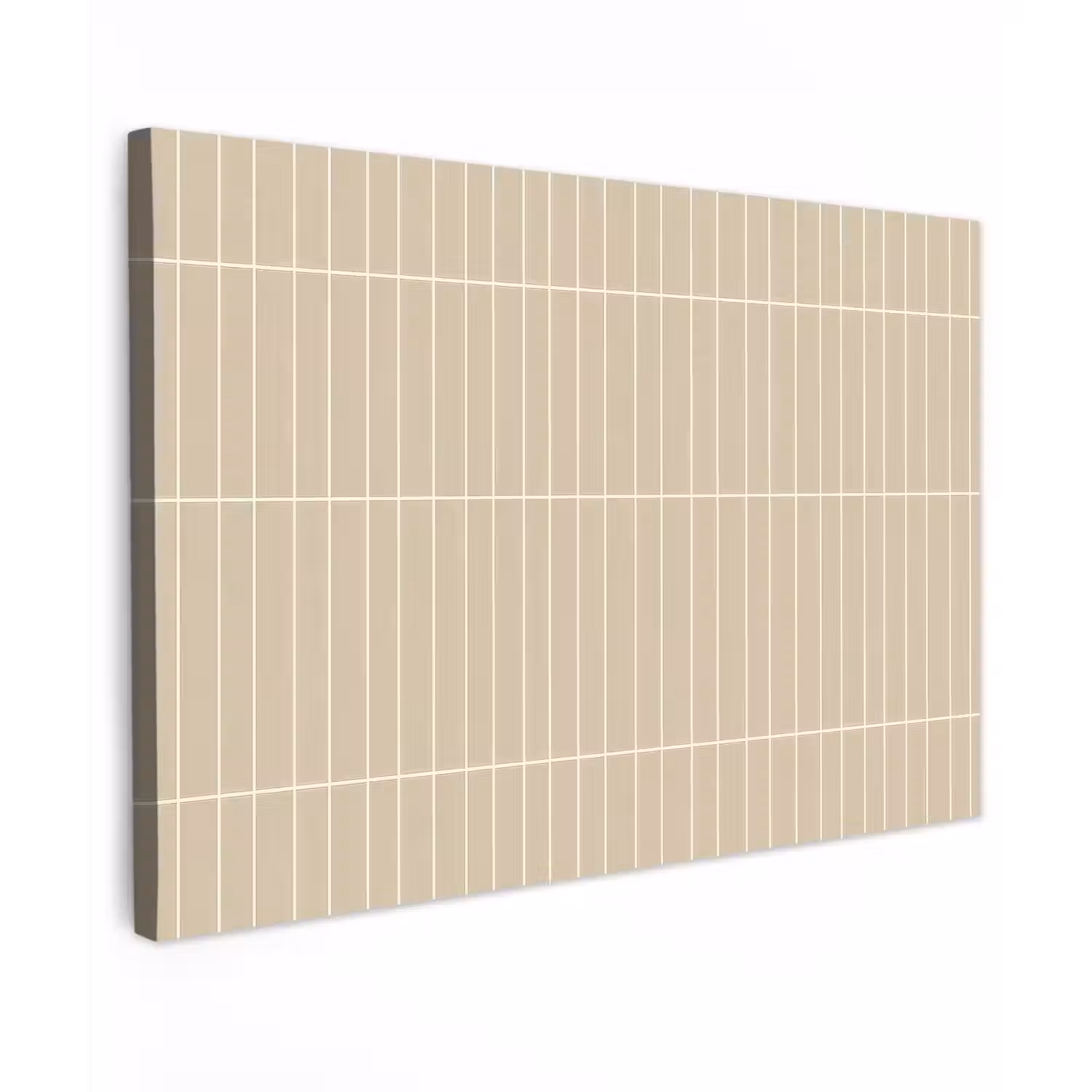 Verticaal - Wandtegel - Crème - Beige Tuinposter op houten frame 2 cm dik klein 845 -3d