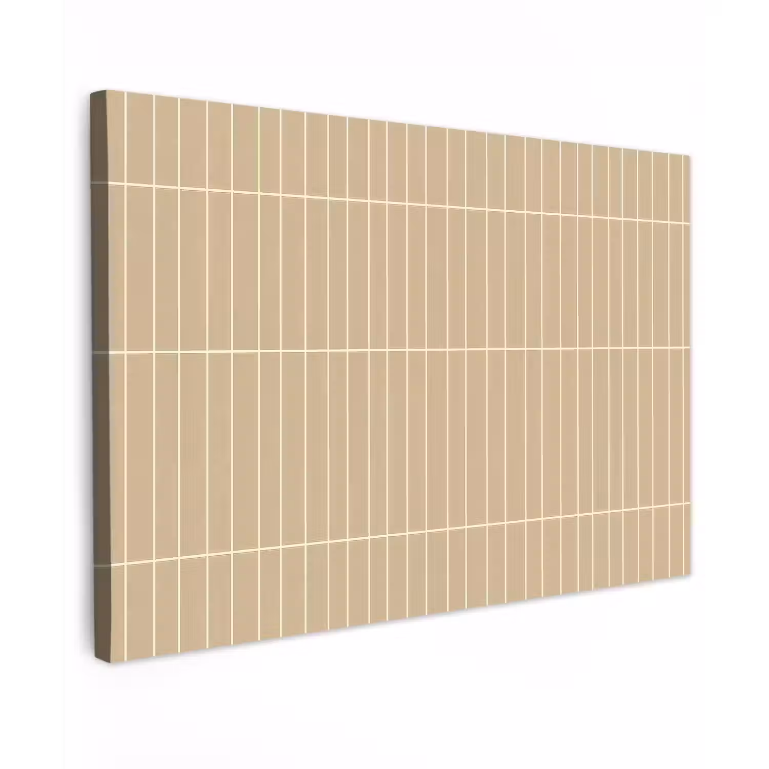 Verticaal - Wandtegel - Zand - Beige Tuinposter op houten frame 2 cm dik klein 845 -3d