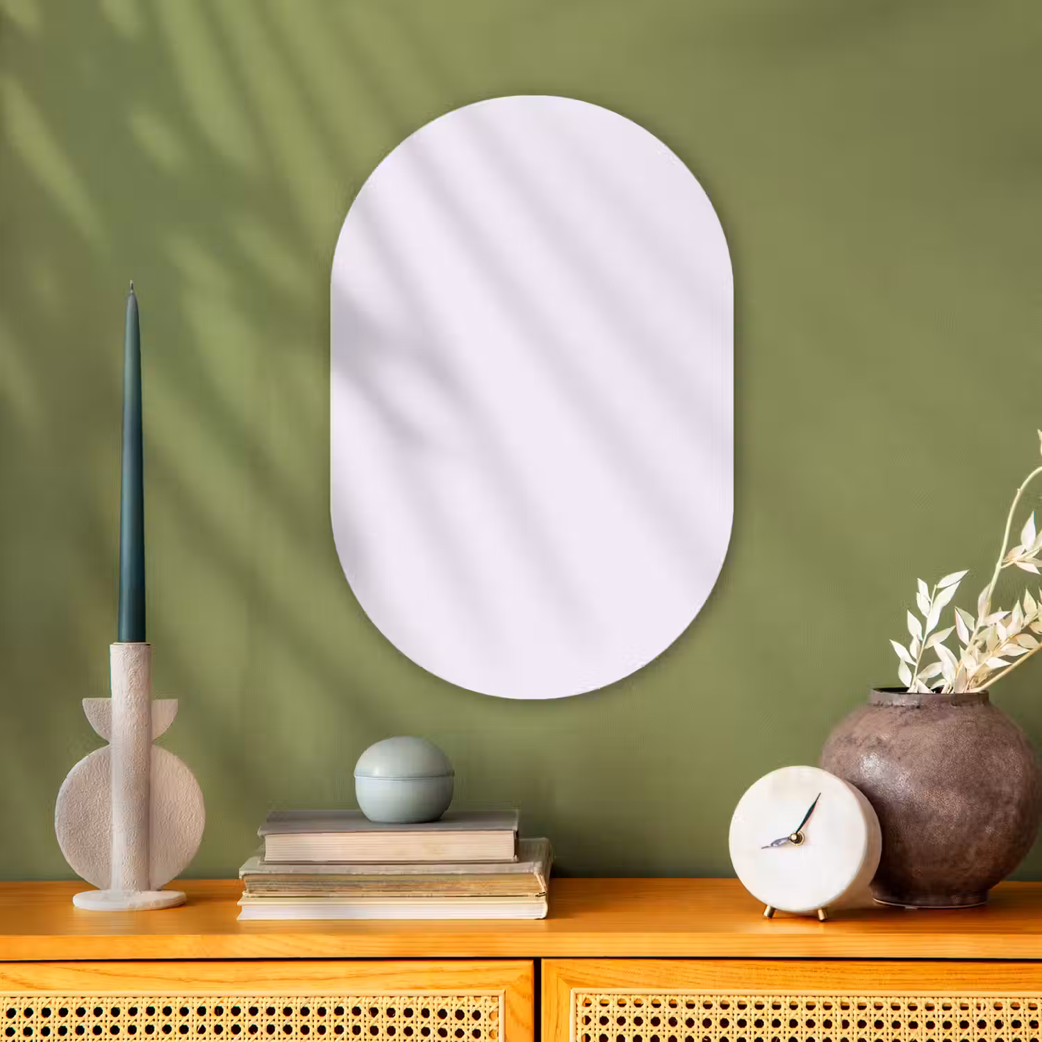 Lilac - Luxe - Paars Wandcirkel Ovaal Forex klein 630 -sfeer2