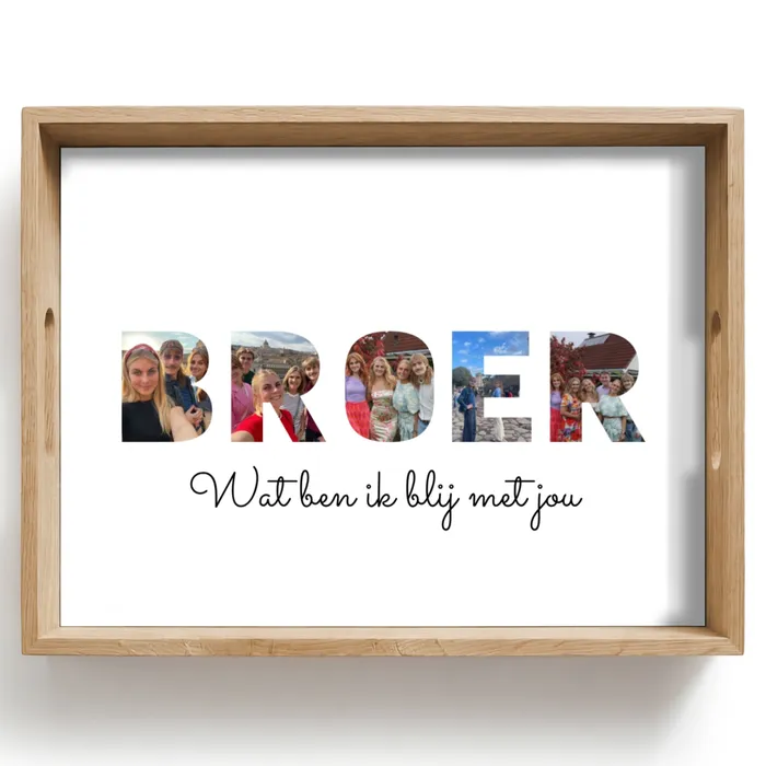 Broer - Lettercollage Dienblad Rechthoek middel -z3d_shopping