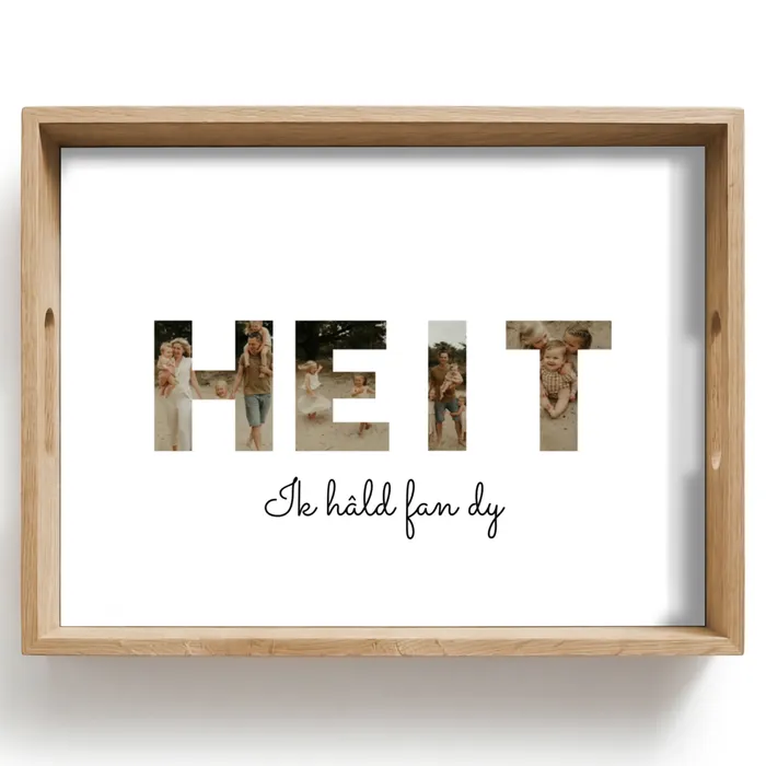 Heit - Lettercollage Dienblad Rechthoek middel -z3d_shopping