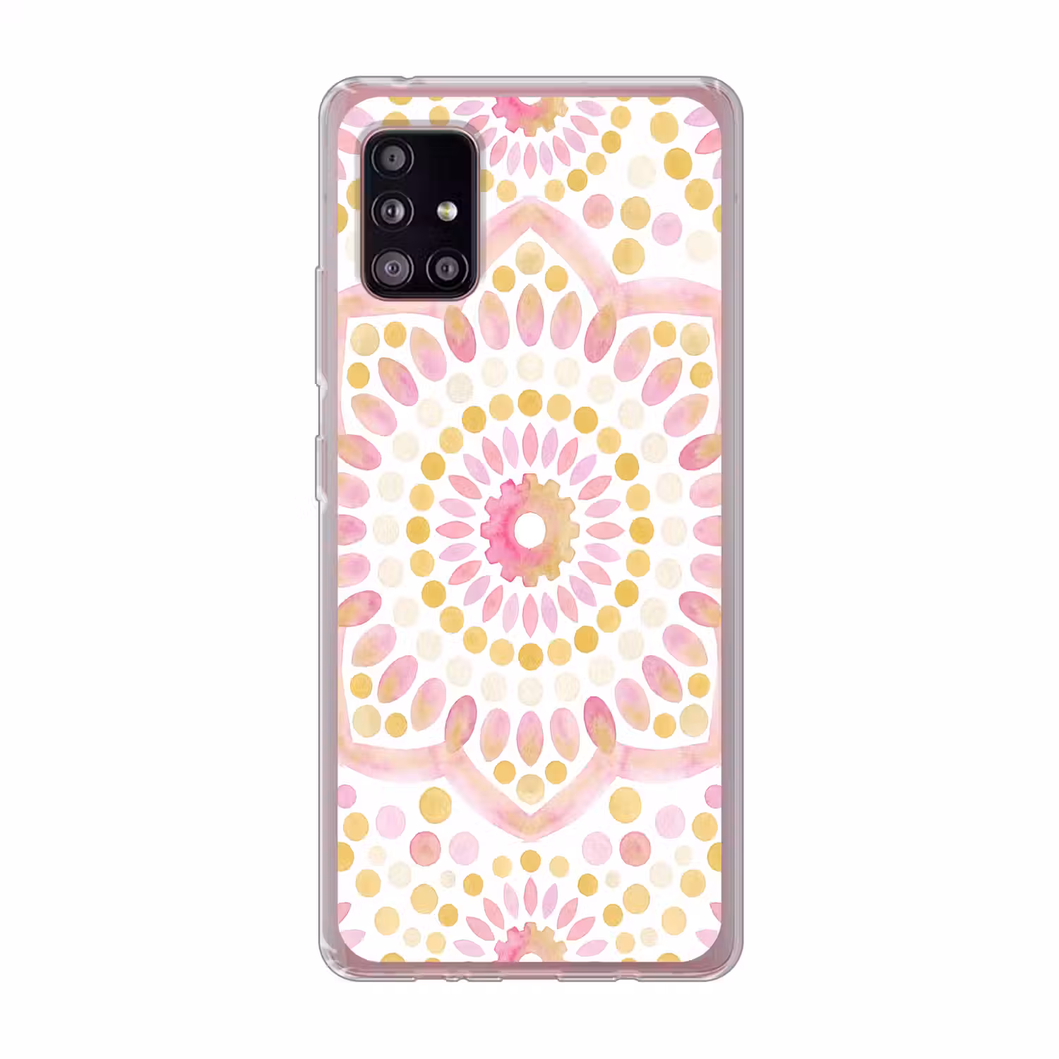 Abstract - Mandala - Kunst - Modern - Roze Telefoonhoesje Samsung Galaxy A51 5G klein -3d