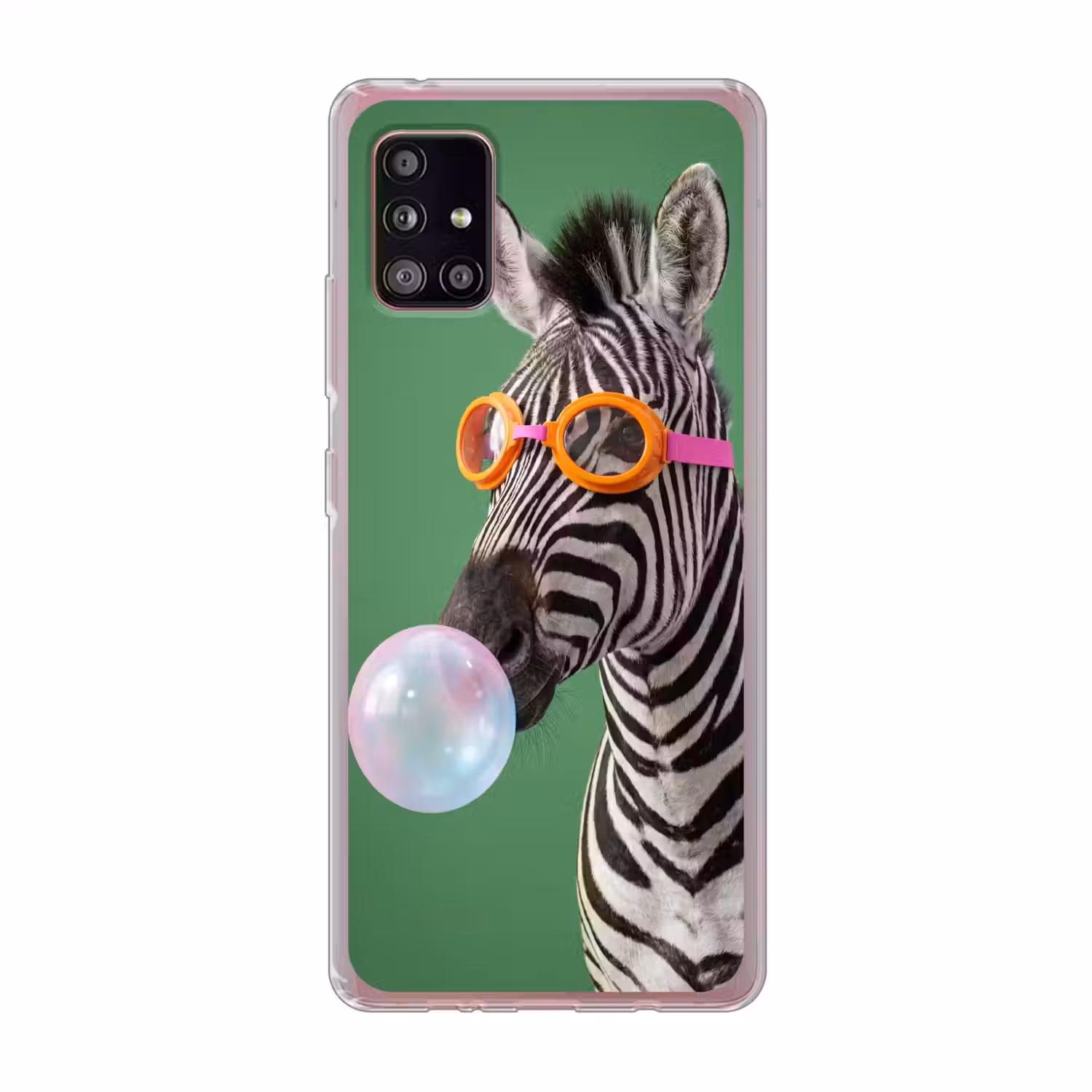 Dier - Bril - Bel - Modern - Groen Telefoonhoesje Samsung Galaxy A51 5G klein -3d