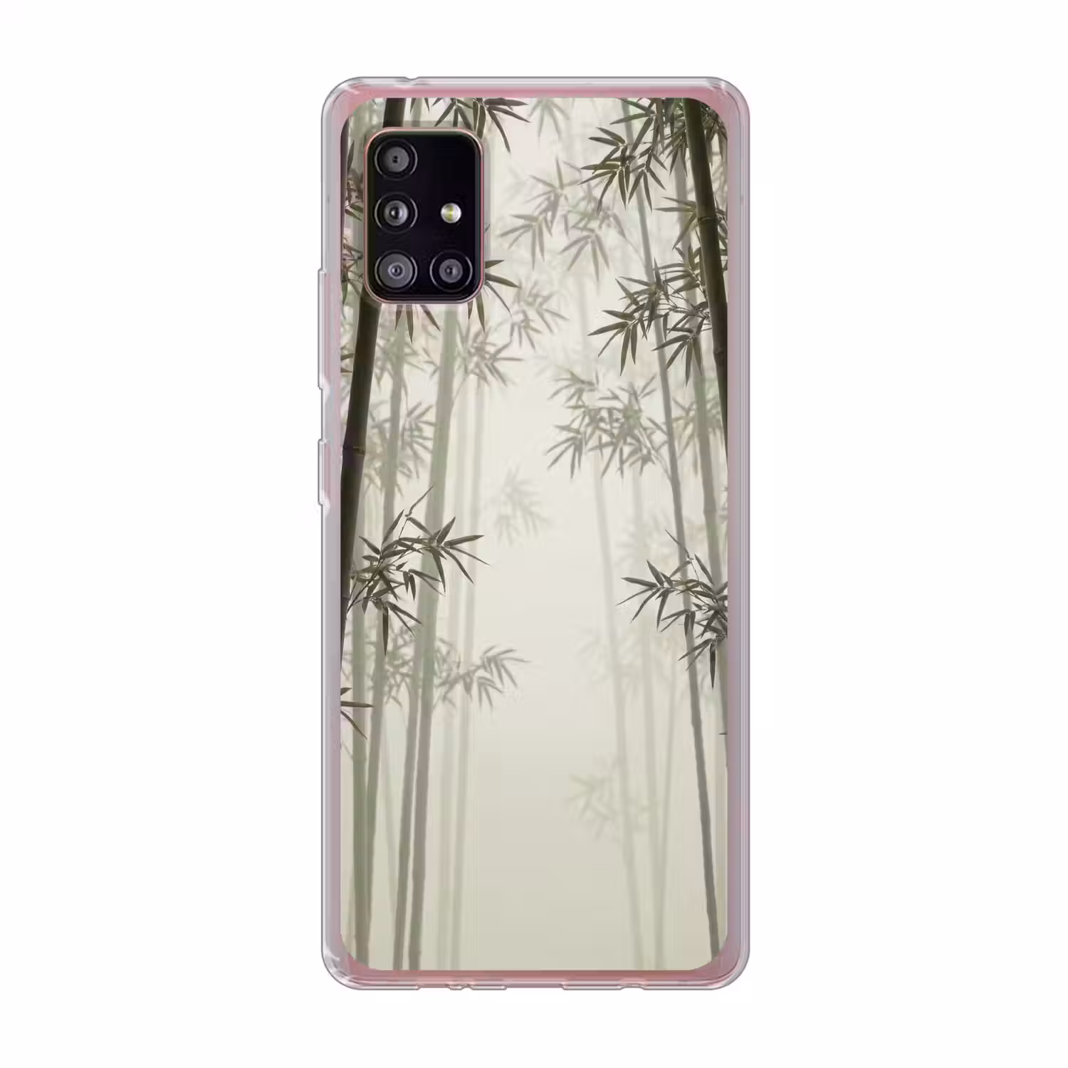 Bamboe - Bos - Mist - Natuur Telefoonhoesje Samsung Galaxy A51 5G klein -3d