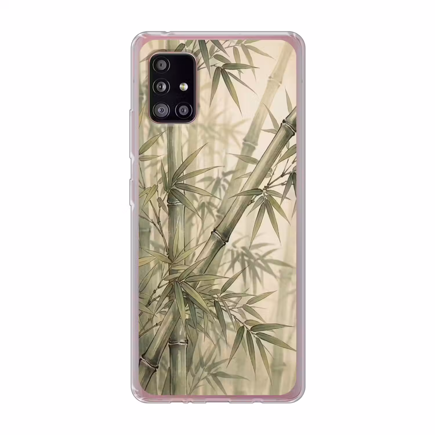 Bamboe - Bladeren - Aziatisch - Groen - Natuur Telefoonhoesje Samsung Galaxy A51 5G klein -3d