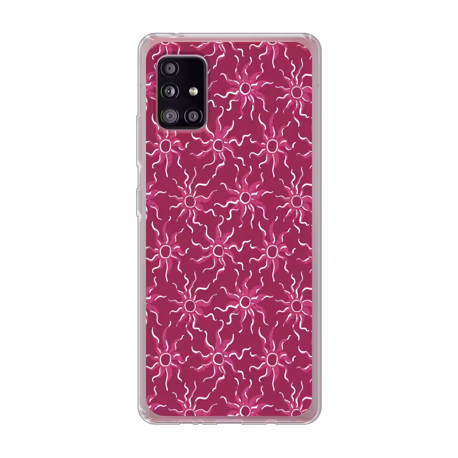 Bohemian - Zon - Magenta Telefoonhoesje Samsung Galaxy A51 5G klein 373 -3d