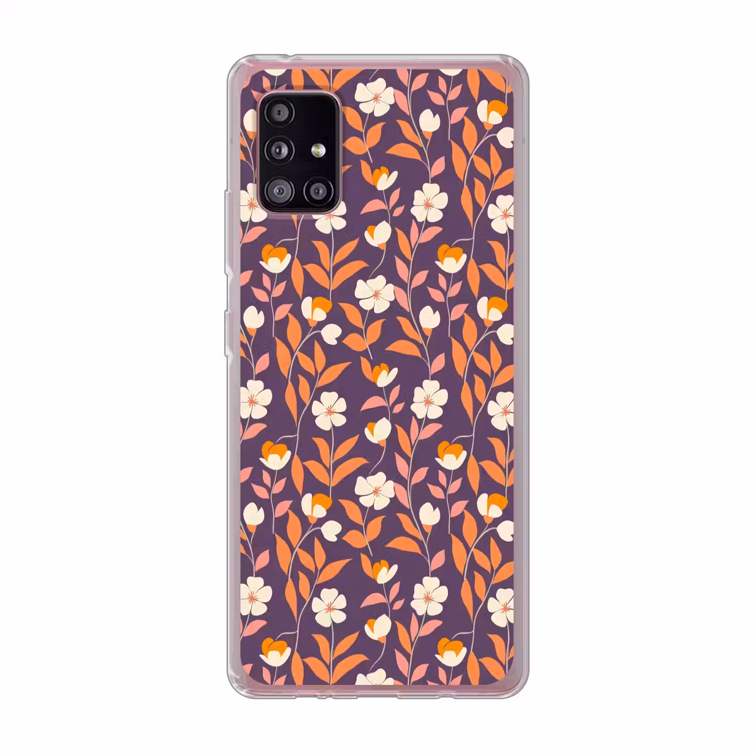 Boho - Vintage - Paars Telefoonhoesje Samsung Galaxy A51 5G klein 373 -3d