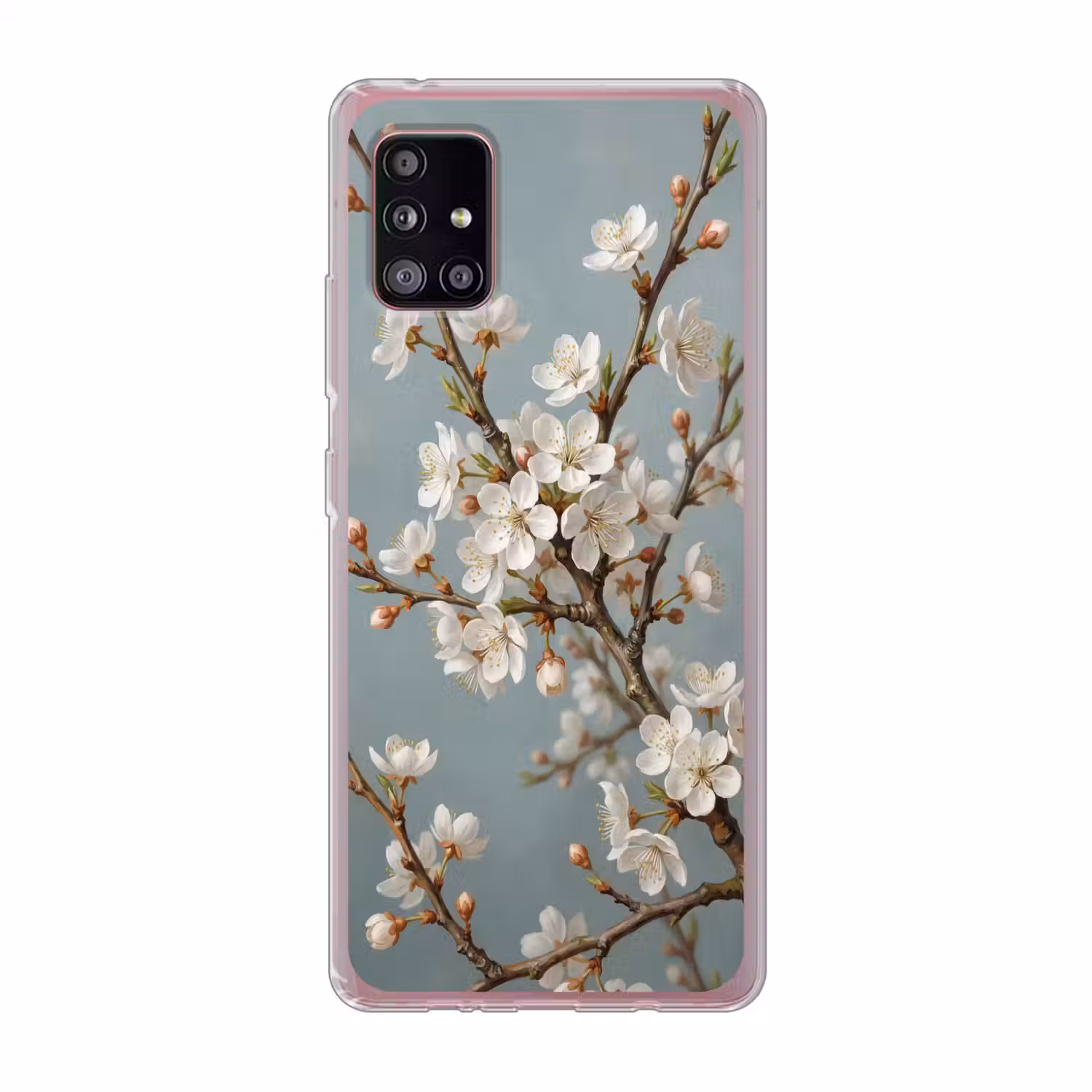 Botanisch - Stilleven - Blauw Telefoonhoesje Samsung Galaxy A51 5G klein -3d
