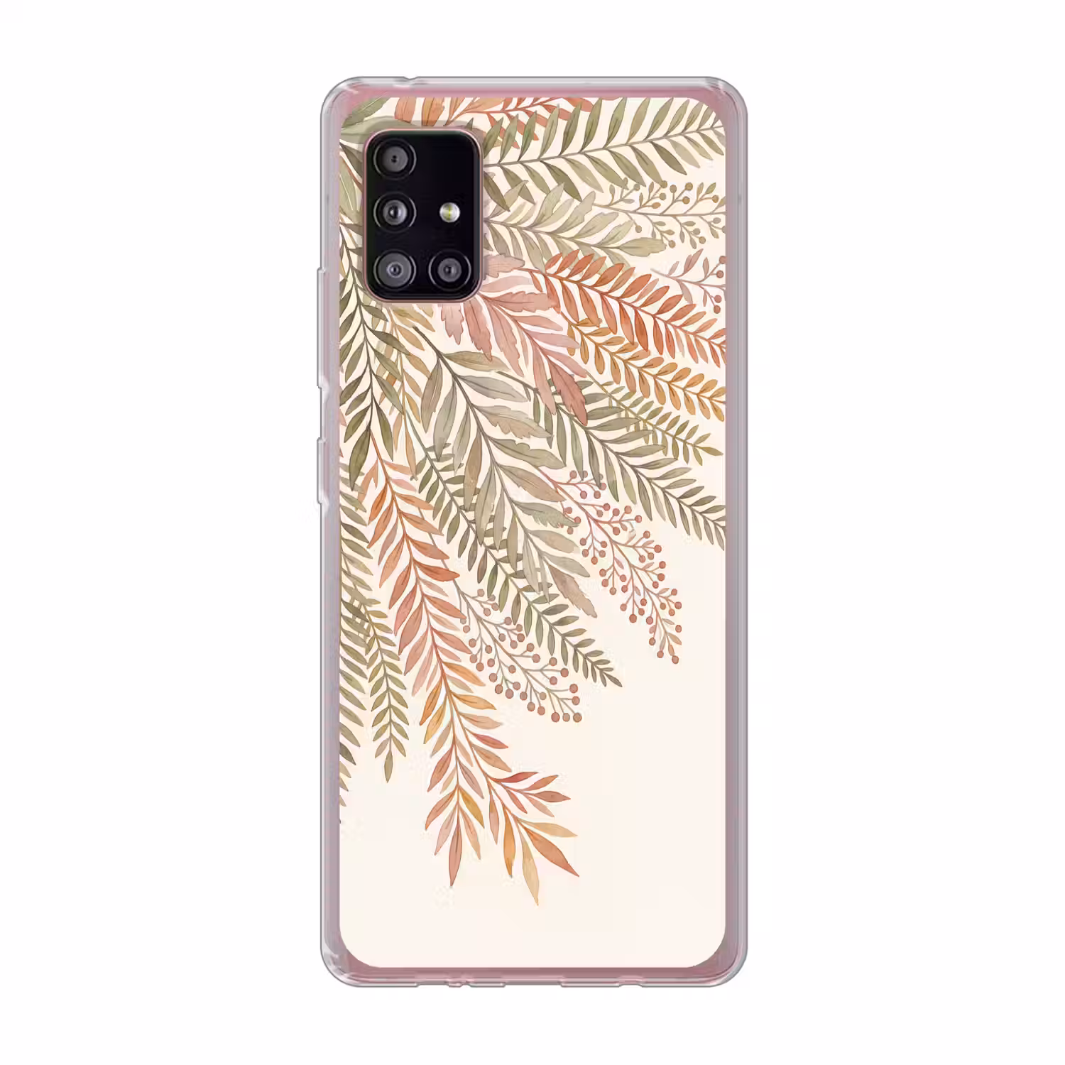 Botanisch - Aquarel - Kleurrijk Telefoonhoesje Samsung Galaxy A51 5G klein -3d