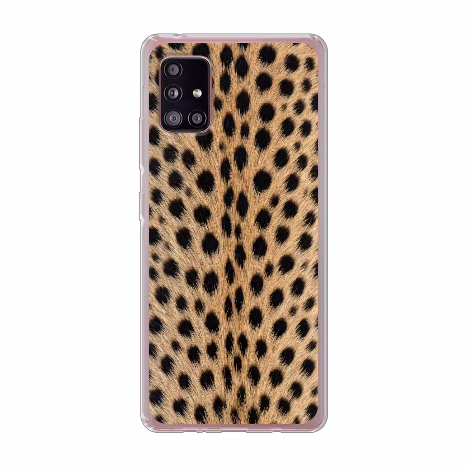 Vacht - Jachtluipaard - Zwart - Wit Telefoonhoesje Samsung Galaxy A51 5G klein -3d