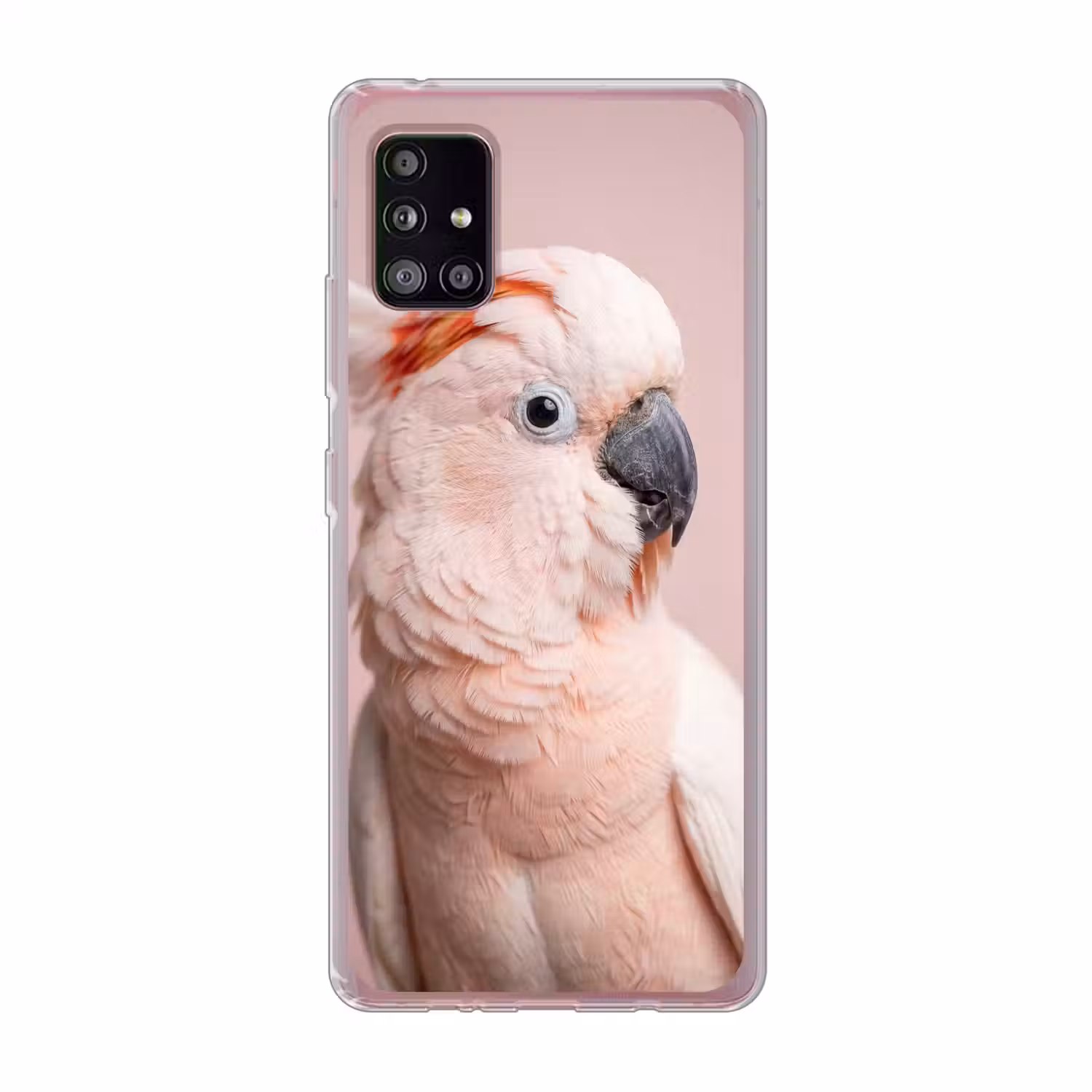 Kaketoe - Portret - Roze Telefoonhoesje Samsung Galaxy A51 5G klein -3d