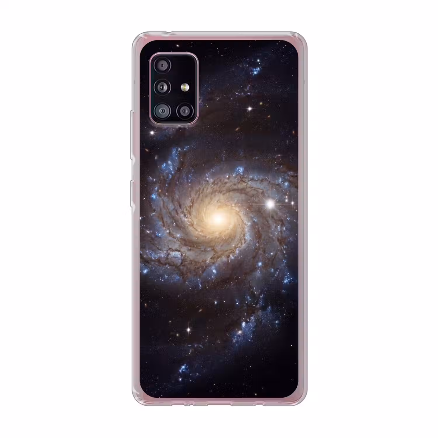 Kosmos - Sterrenstelsel - Donker Telefoonhoesje Samsung Galaxy A51 5G klein -3d