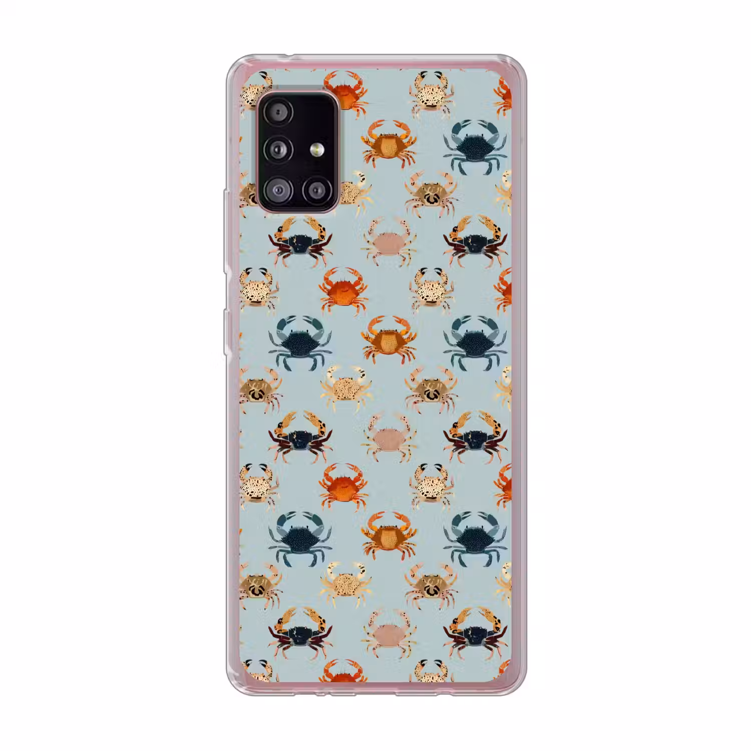 Krabben - Speels - Kleurrijk Telefoonhoesje Samsung Galaxy A51 5G klein 373 -3d