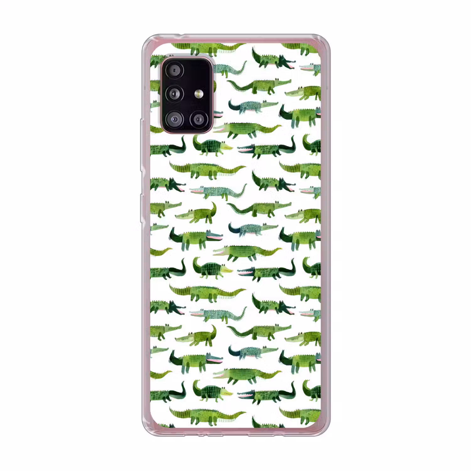 krokodillen - Speels - Groen Telefoonhoesje Samsung Galaxy A51 5G klein 373 -3d
